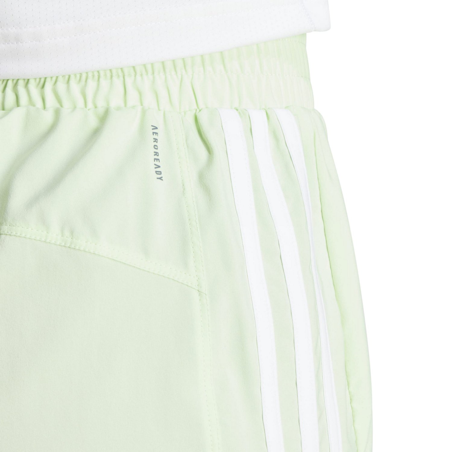 adidas Women's Pacer 3-Stripes Woven High Training Shorts 3 in - view number 4