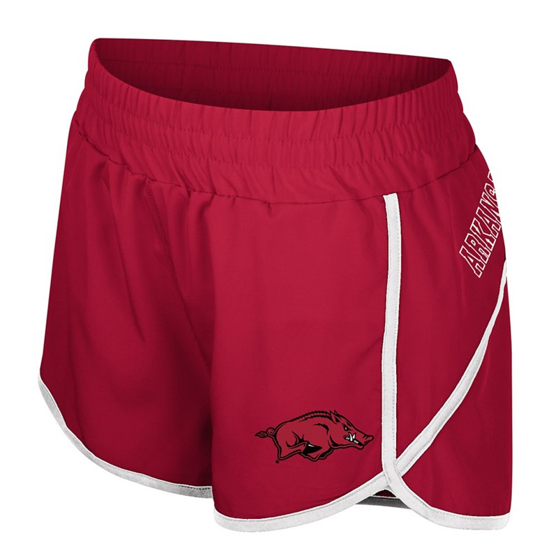 Colosseum Athletics Women's University of Arkansas Marina Woven Shorts Cardinal, Large - NCAA Womens at Academy Sports