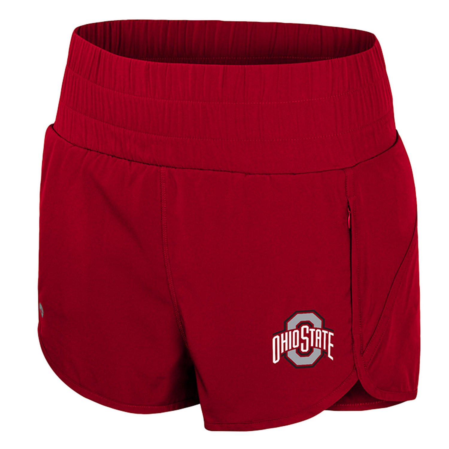 Colosseum Ohio State Buckeyes Stop By Smocked High Waist Shorts - view number 2