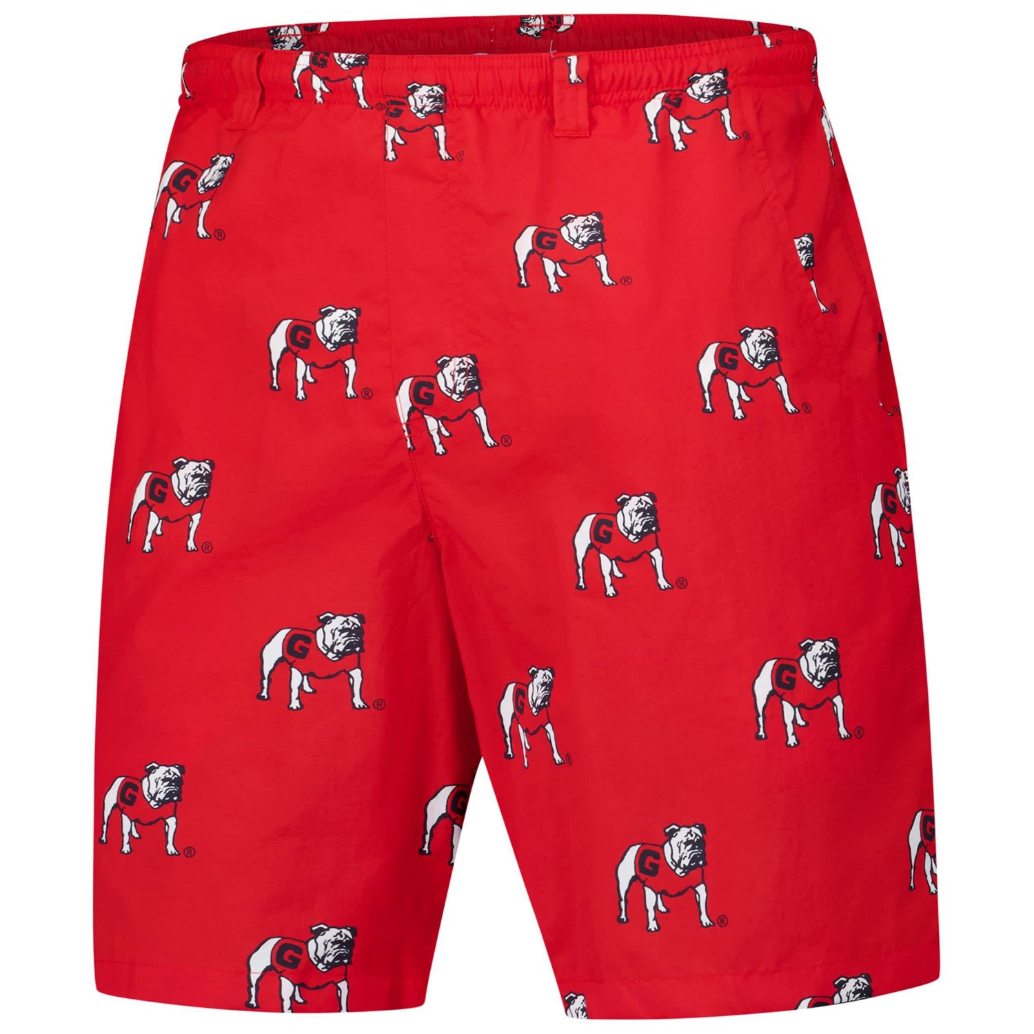 Columbia Georgia Bulldogs PFG Backcast III Omni-Shade Shorts                                                                     - view number 2