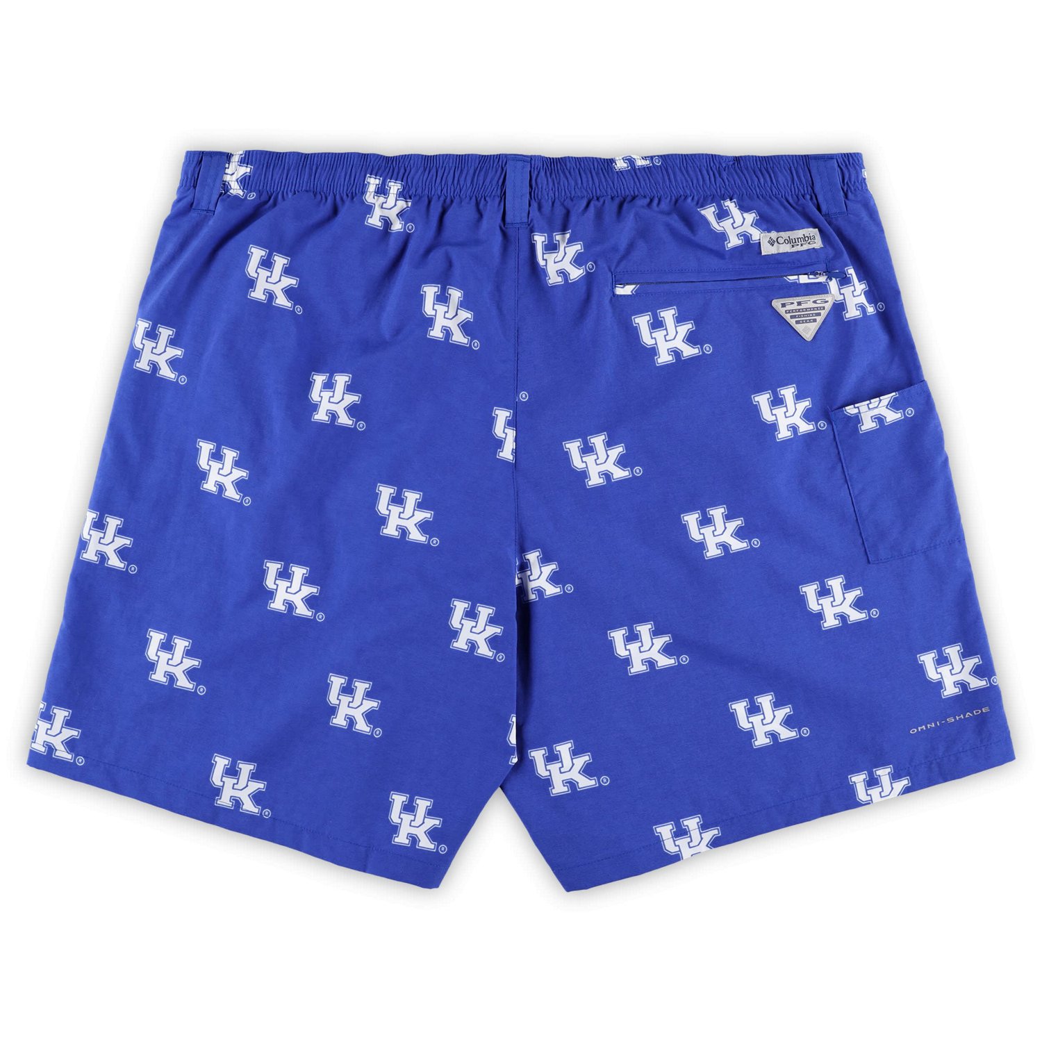 Columbia Kentucky Wildcats Big  Tall Backcast II Allover Print Logo Omni-Shade Shorts - view number 3