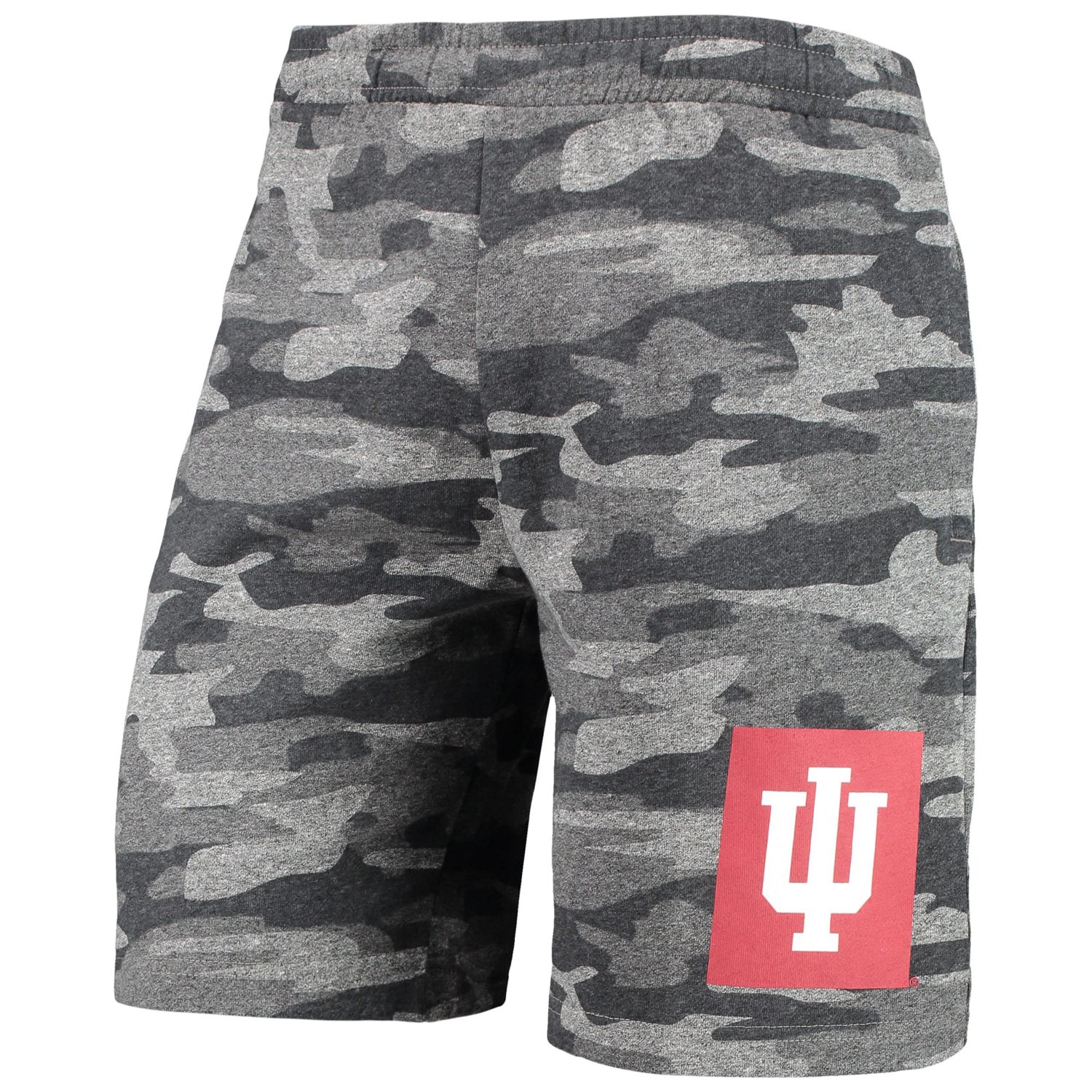 Concepts Sport /Gray Indiana Hoosiers Camo Backup Terry Jam Lounge Shorts - view number 2