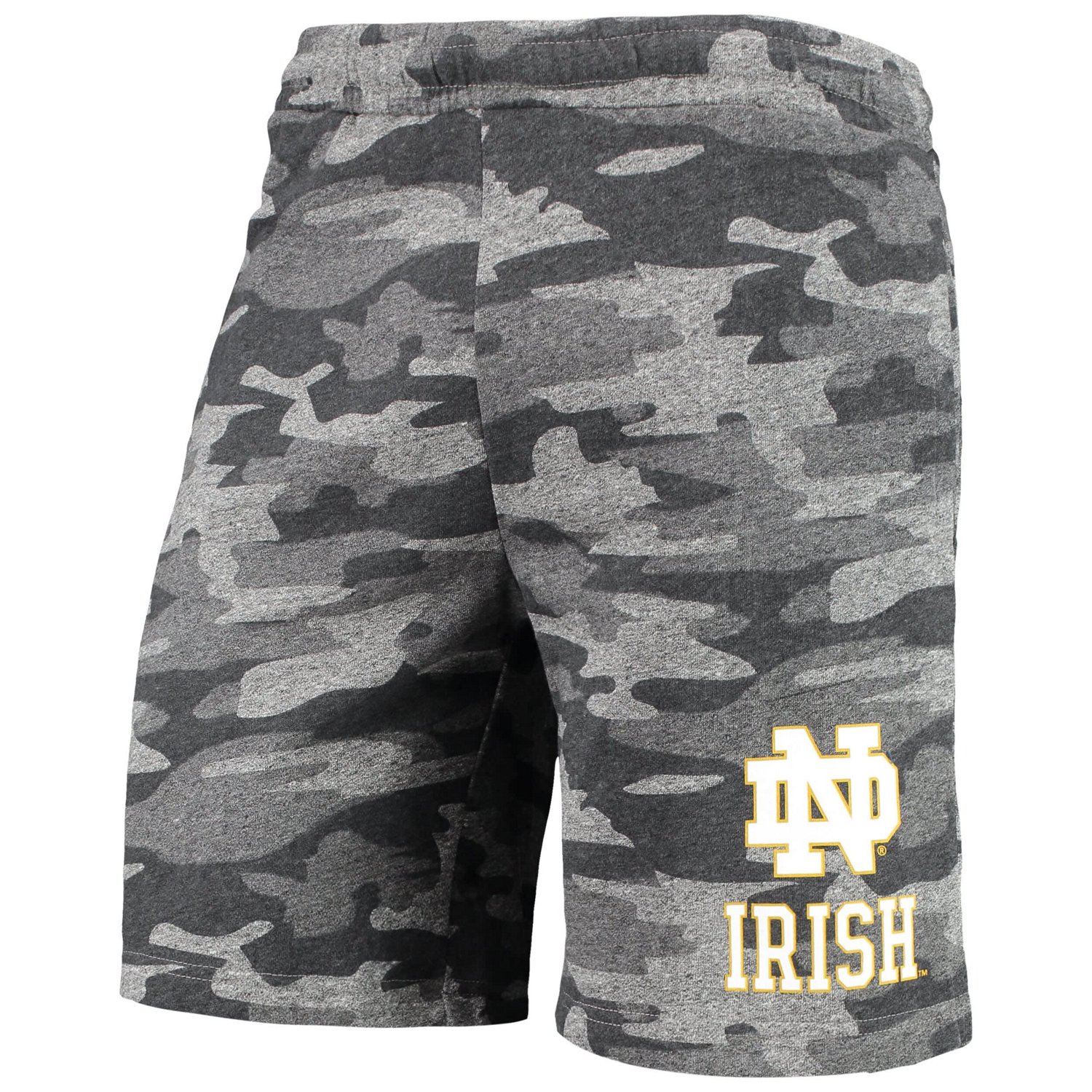 Concepts Sport /Gray Notre Dame Fighting Irish Camo Backup Terry Jam Lounge Shorts                                               - view number 2