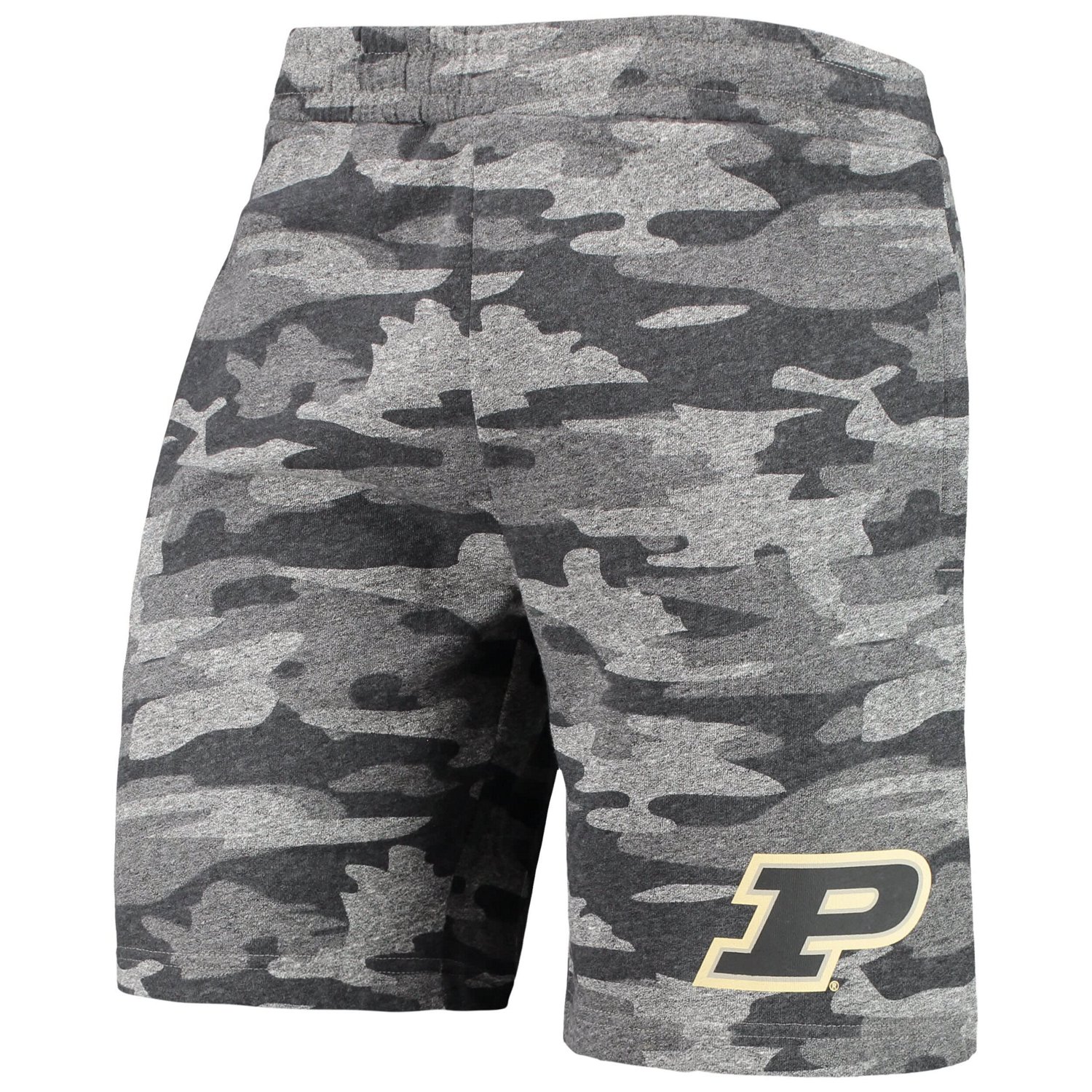 Concepts Sport /Gray Purdue Boilermakers Camo Backup Terry Jam Lounge Shorts - view number 2