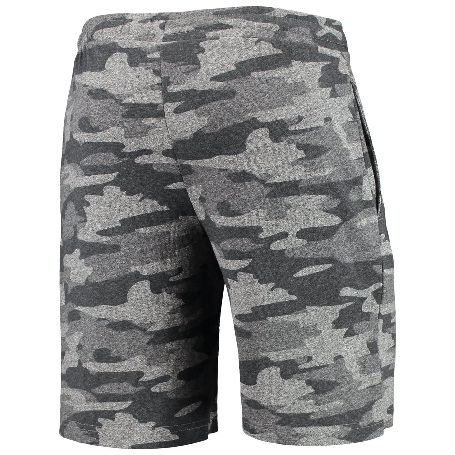 Concepts Sport /Gray Wisconsin Badgers Camo Backup Terry Jam Lounge Shorts - view number 3