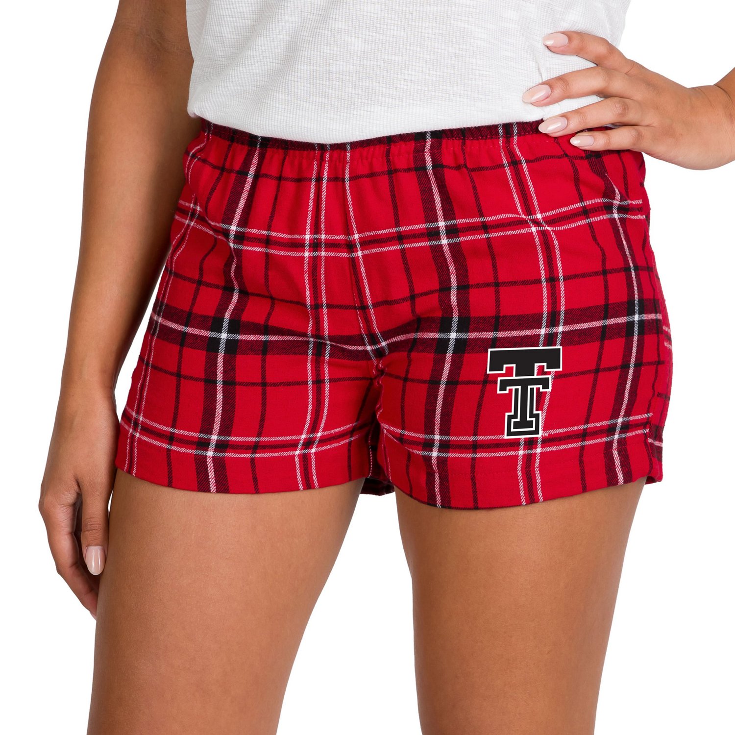 Concepts Sport Black Texas Tech Raiders Ultimate Flannel Shorts