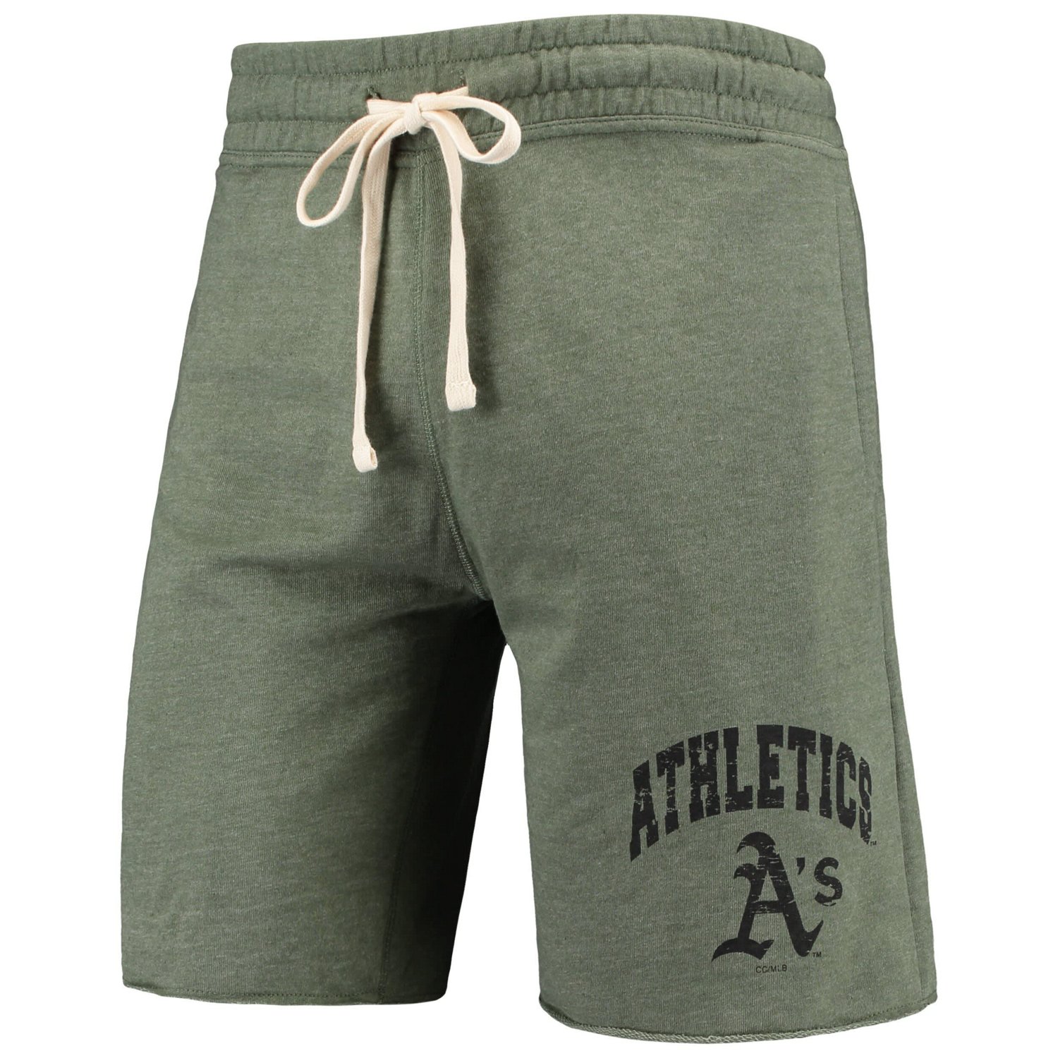 Concepts Sport Heathered Oakland Athletics Mainstream Tri-Blend Shorts                                                           - view number 2