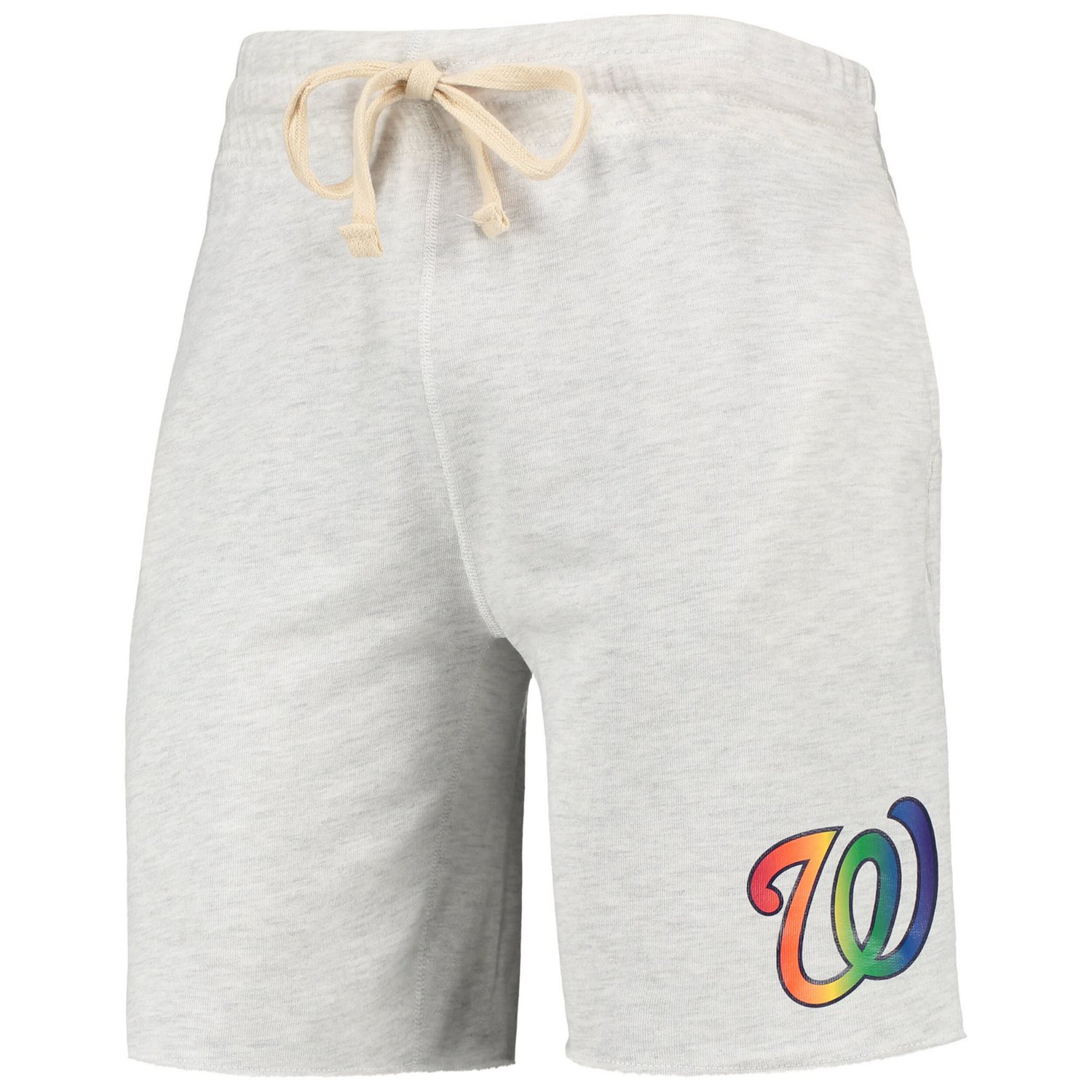 Concepts Sport Heathered Washington Nationals Mainstream Logo Terry Tri-Blend Shorts - view number 2