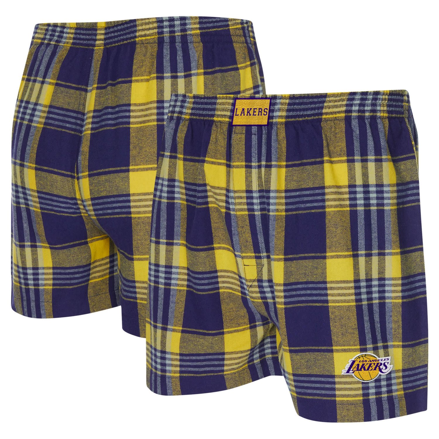 Concepts Sport Los Angeles Lakers Region Flannel Boxer Short
