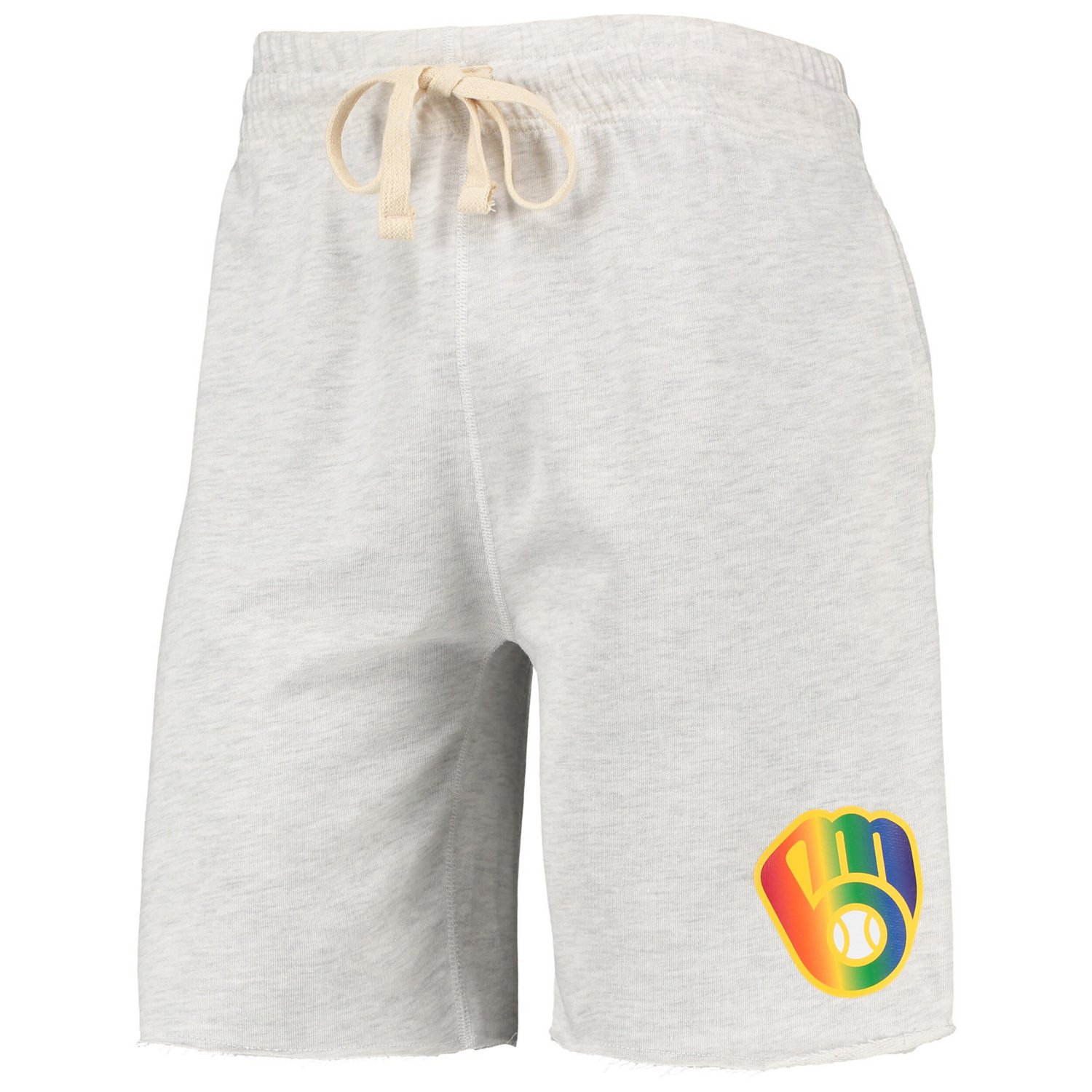 Concepts Sport Milwaukee Brewers Mainstream Logo Terry Tri-Blend Shorts - view number 2