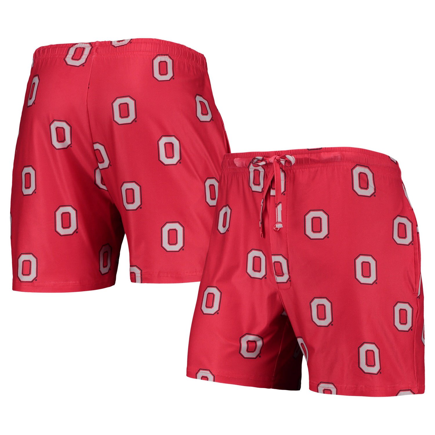 Concepts Sport Ohio State Buckeyes Flagship Allover Print Jam Shorts