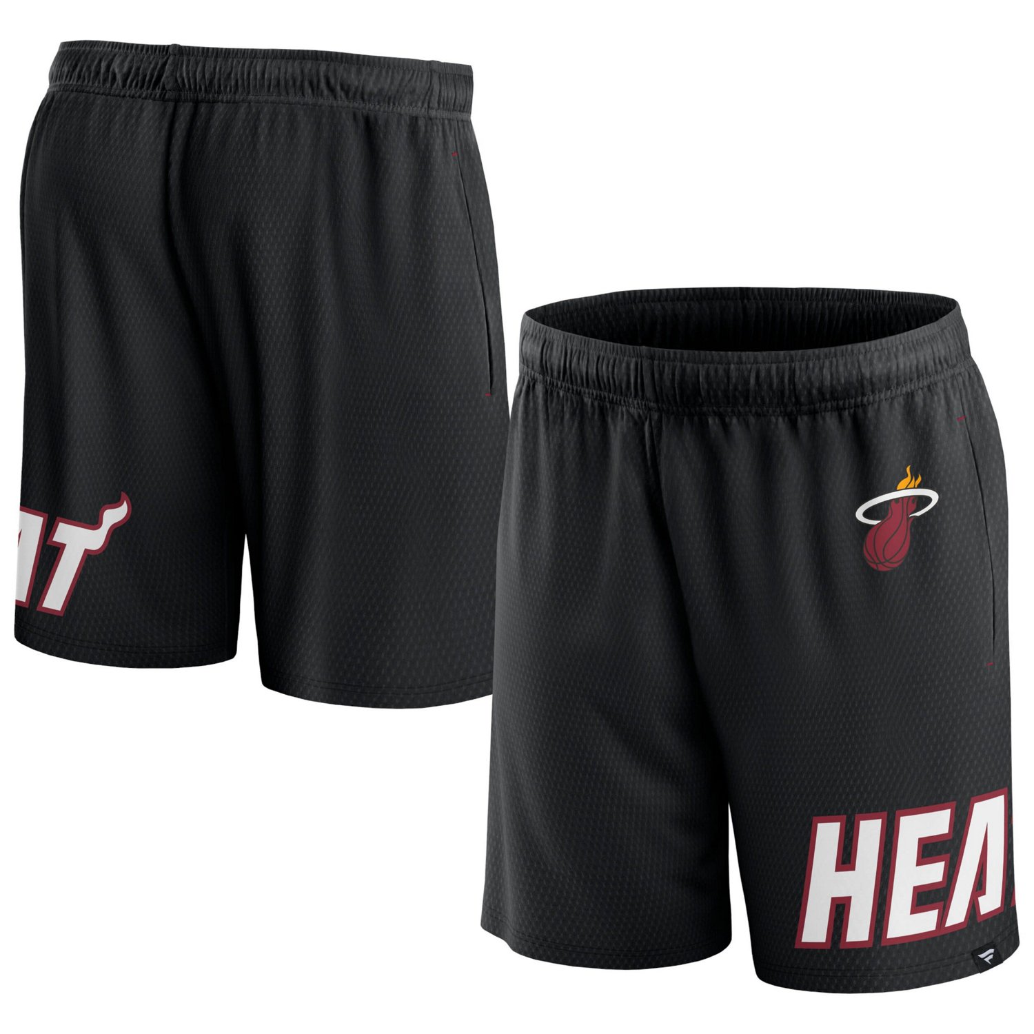 Fanatics Branded Miami Heat Free Throw Mesh Shorts                                                                               - view number 1