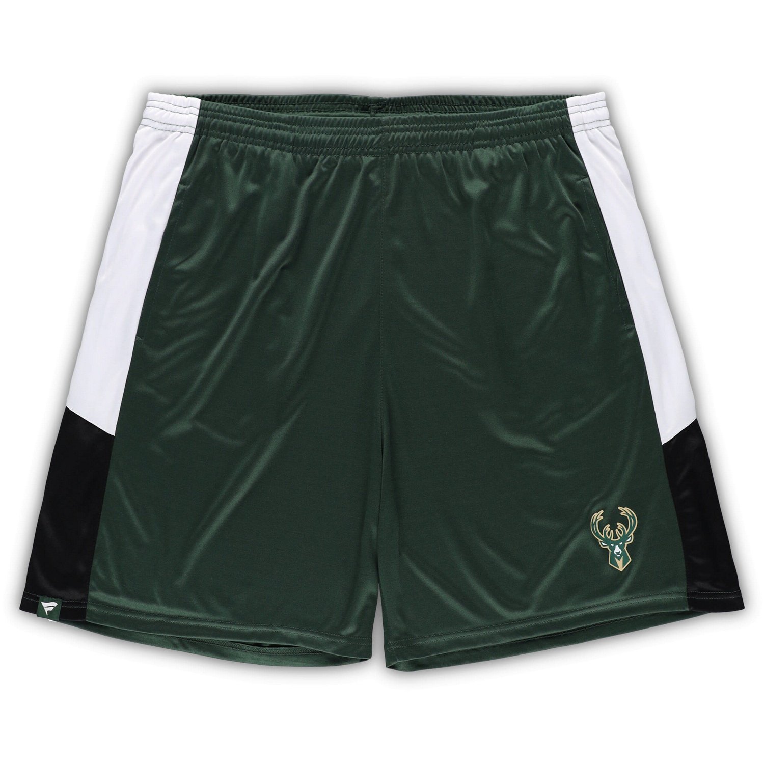 Fanatics Hunter Milwaukee Bucks Big  Tall Champion Rush Practice Shorts