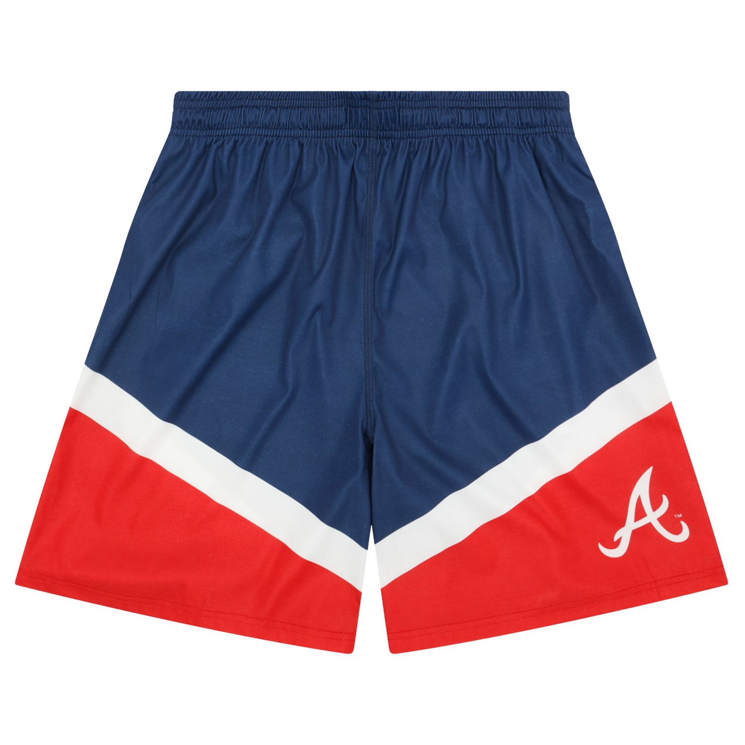 FOCO Red Atlanta Braves Colorblocked Shorts - view number 2