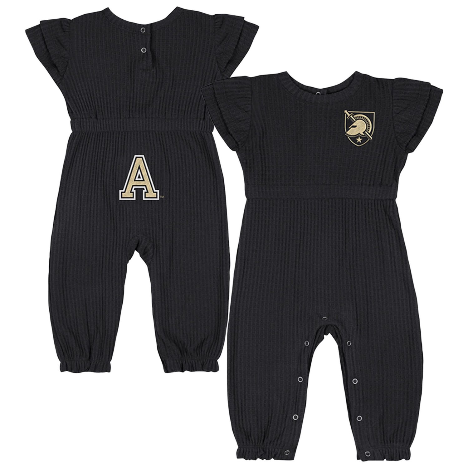 Infant Colosseum Army Knights Beautopia Waffle Knit Romper