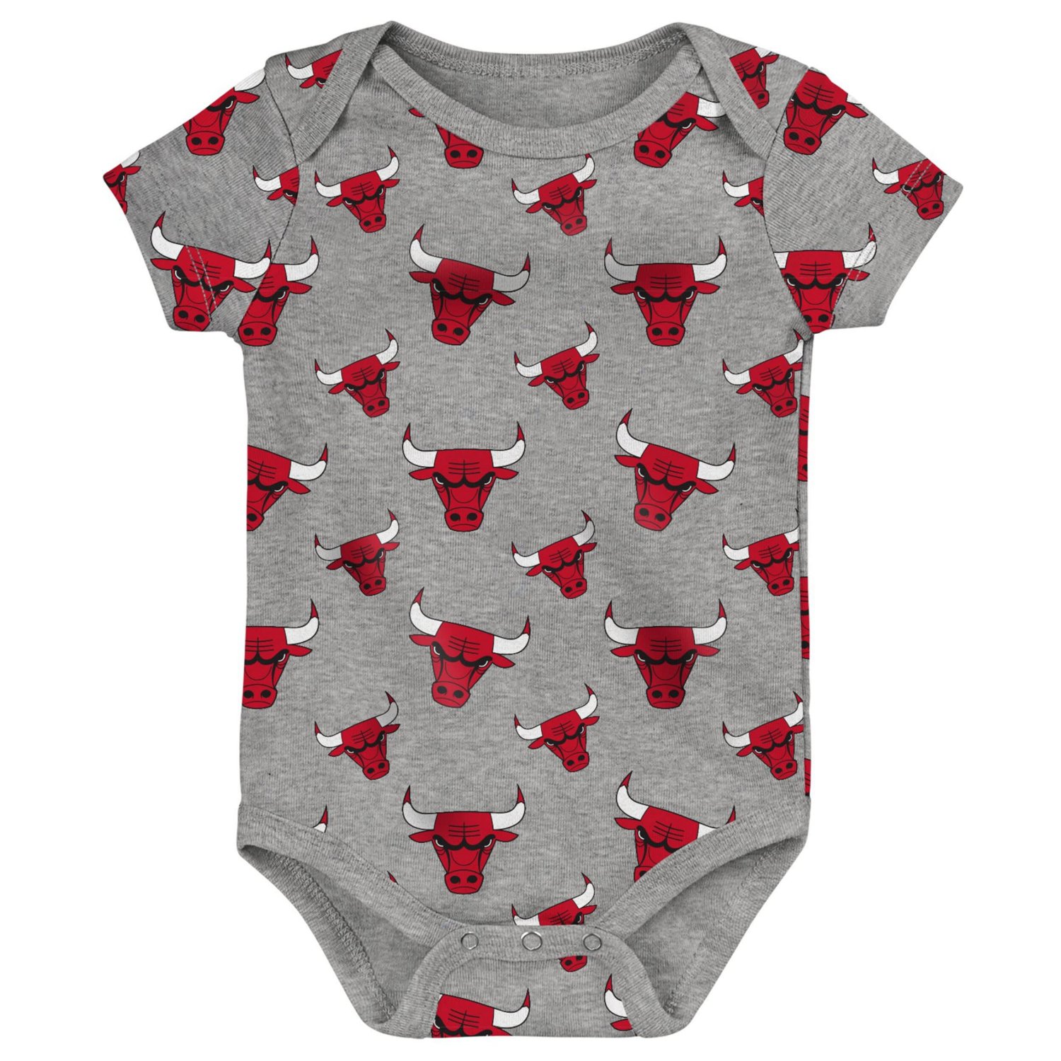 Infant /Gray Chicago Bulls Two-Pack Double Up Bodysuit Set