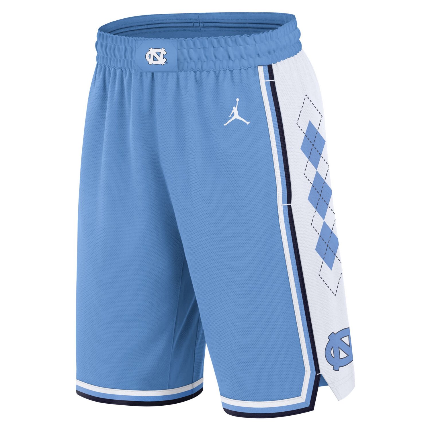 Jordan Brand Carolina North Carolina Tar Heels Road Replica Performance Basketball Shorts                                        - view number 2