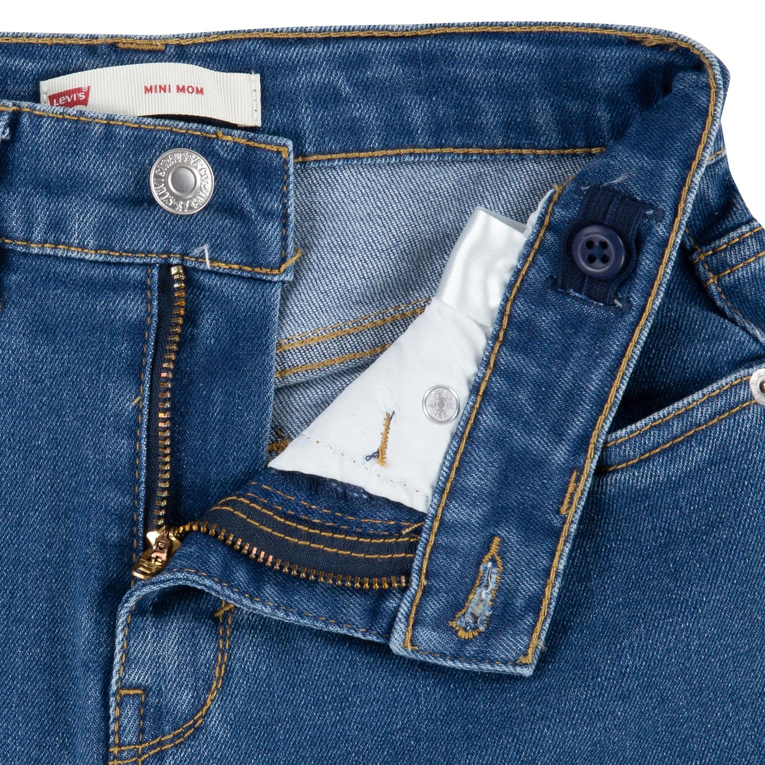 Levi's Girls' Mini Mom Denim Shorts