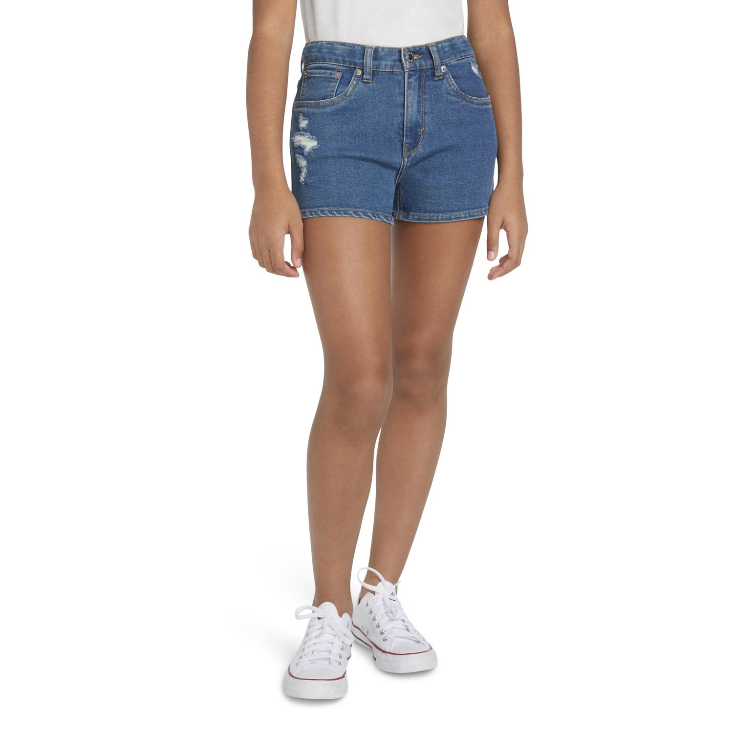 Levi's Girls' Mini Mom Denim Shorts - view number 3