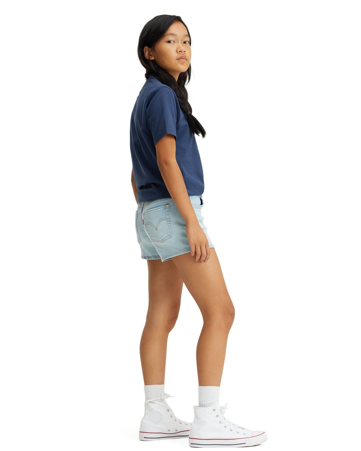 Levi's Girls' Mini Mom Shorts 3.25 in                                                                                            - view number 3