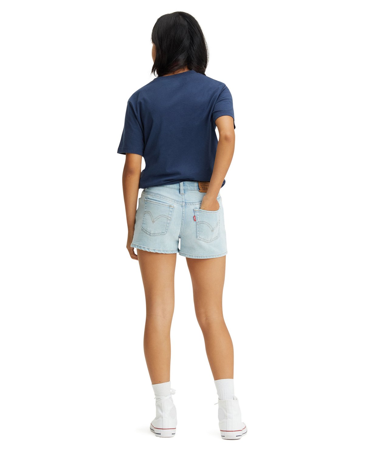Levi's Girls' Mini Mom Shorts 3.25 in                                                                                            - view number 2