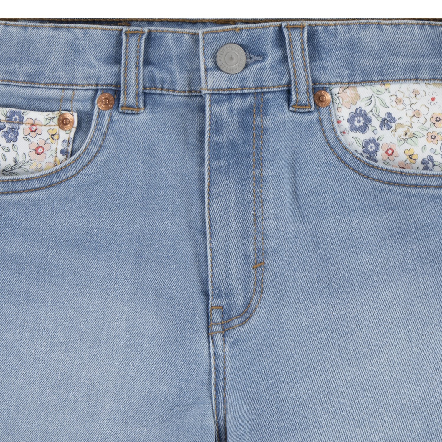 Levi's Girls' Print Block Mom Shorts 3 in - view number 6