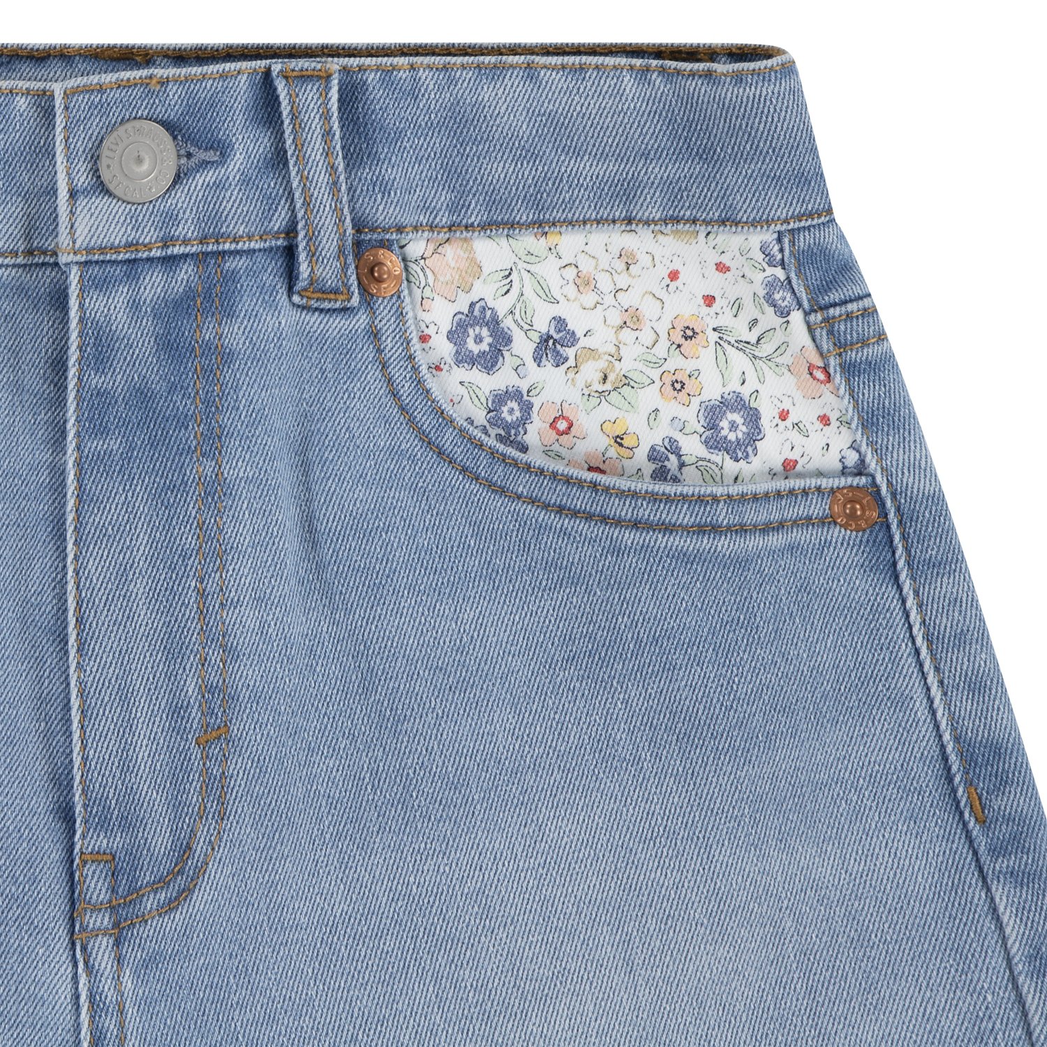Levi's Girls' Print Block Mom Shorts 3 in - view number 3