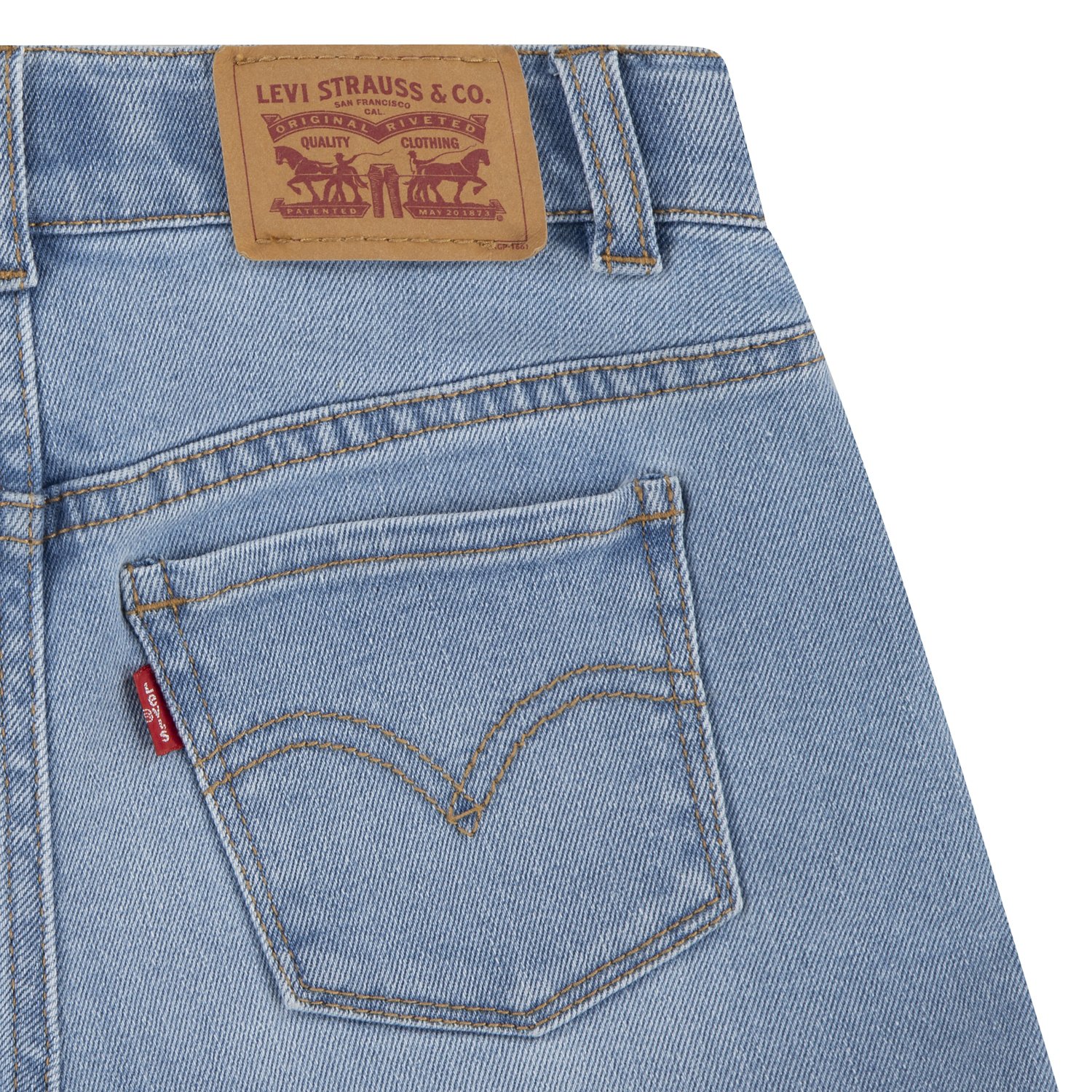 Levi's Girls' Print Block Mom Shorts 3 in - view number 5