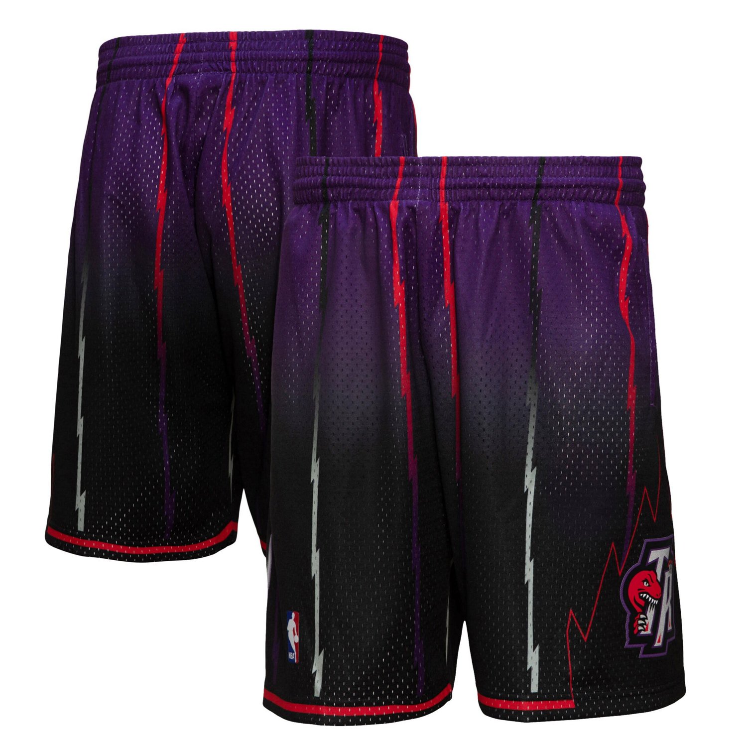 Mitchell  Ness /Black Toronto Raptors 1998/99 Hardwood Classics Fadeaway Reload 30 Swingman Shorts                               - view number 1
