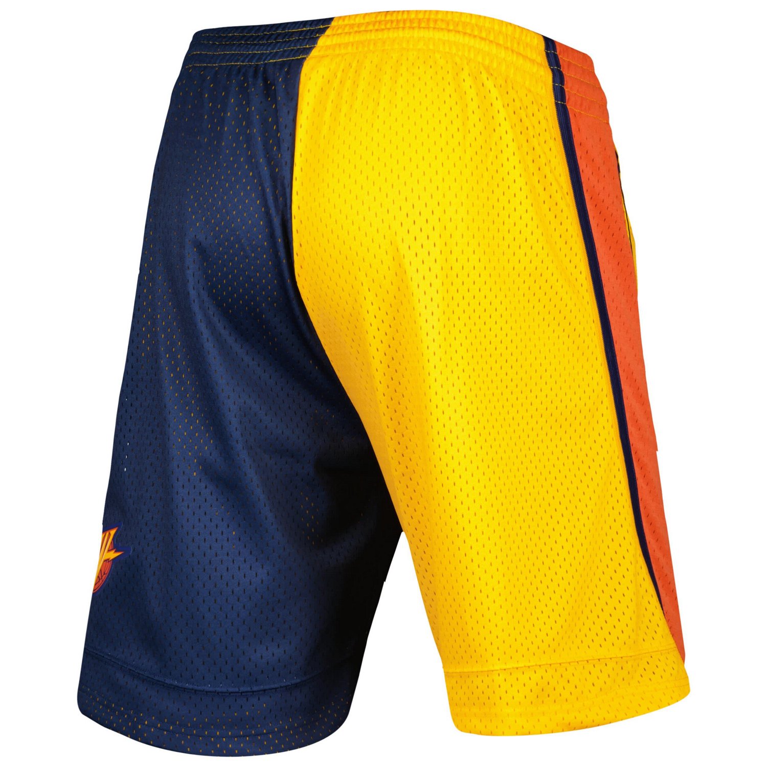Mitchell  Ness /Gold Golden State Warriors Hardwood Classics 2009 Split Swingman Shorts                                          - view number 3