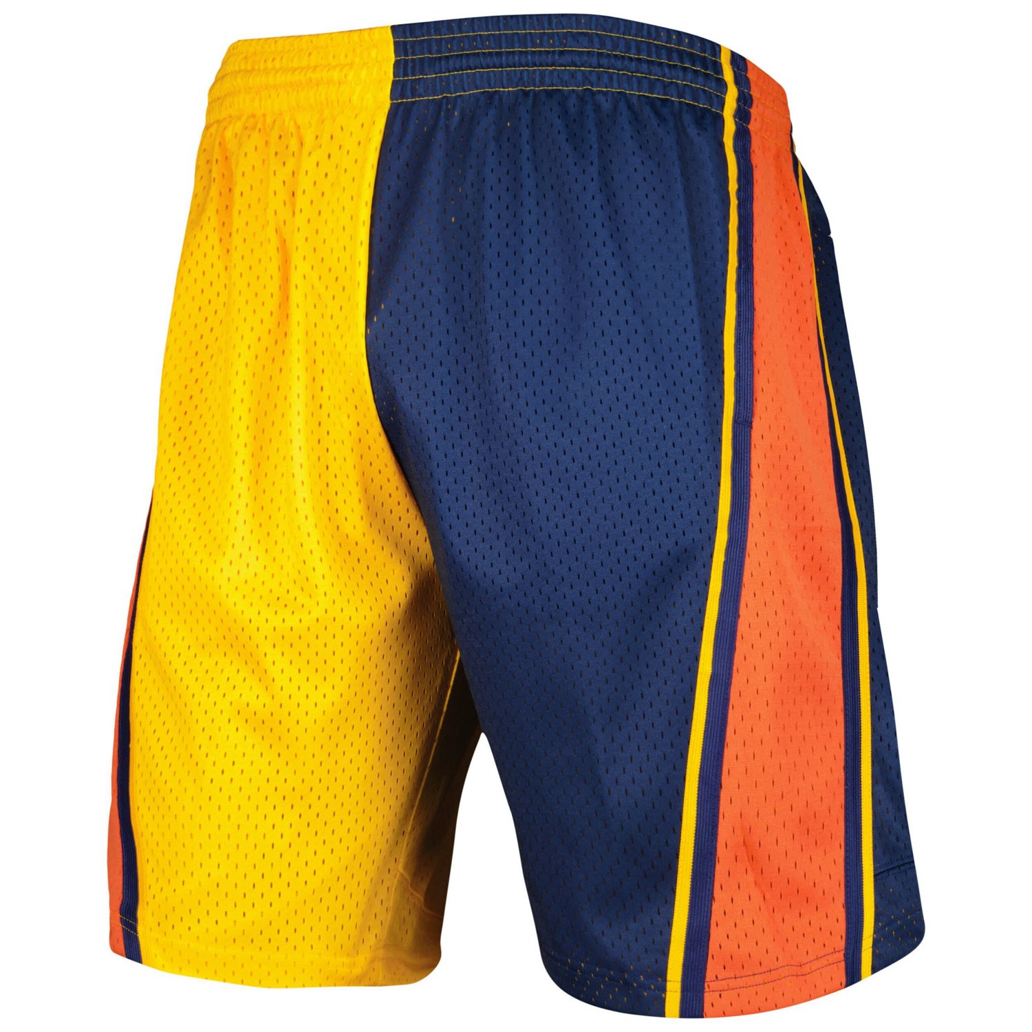Mitchell  Ness /Gold Golden State Warriors Hardwood Classics 2009 Split Swingman Shorts                                          - view number 2