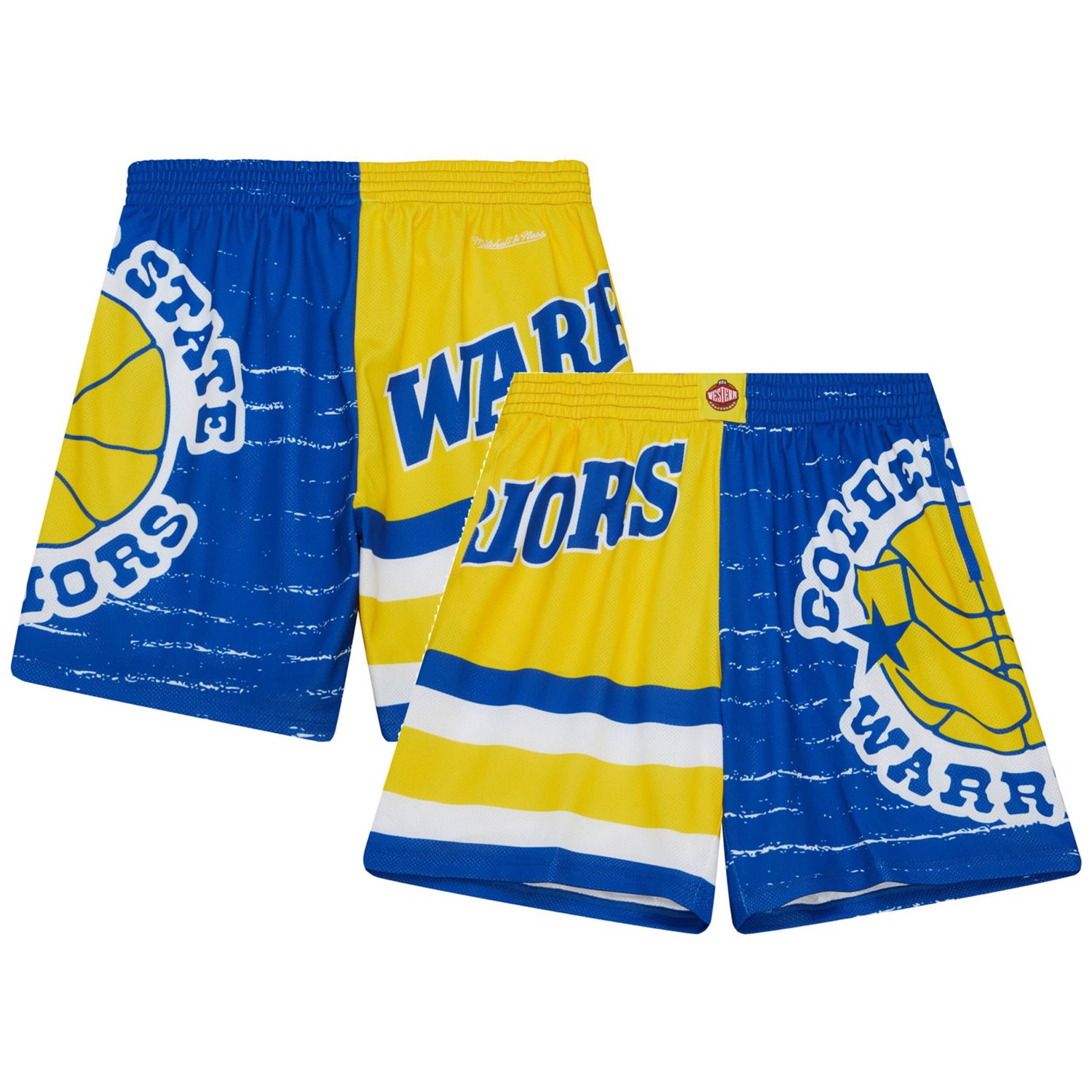 Warriors mitchell cheap and ness shorts