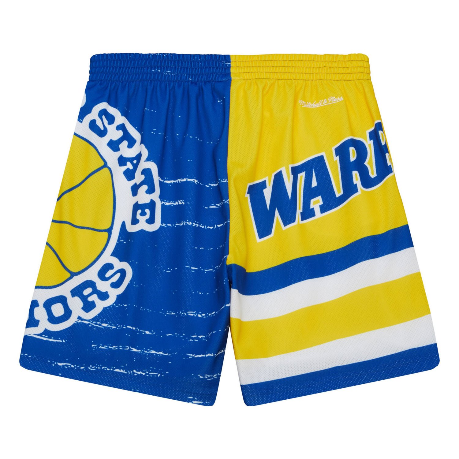 Mitchell  Ness /Gold Golden State Warriors Jumbotron 30 Shorts                                                                   - view number 3