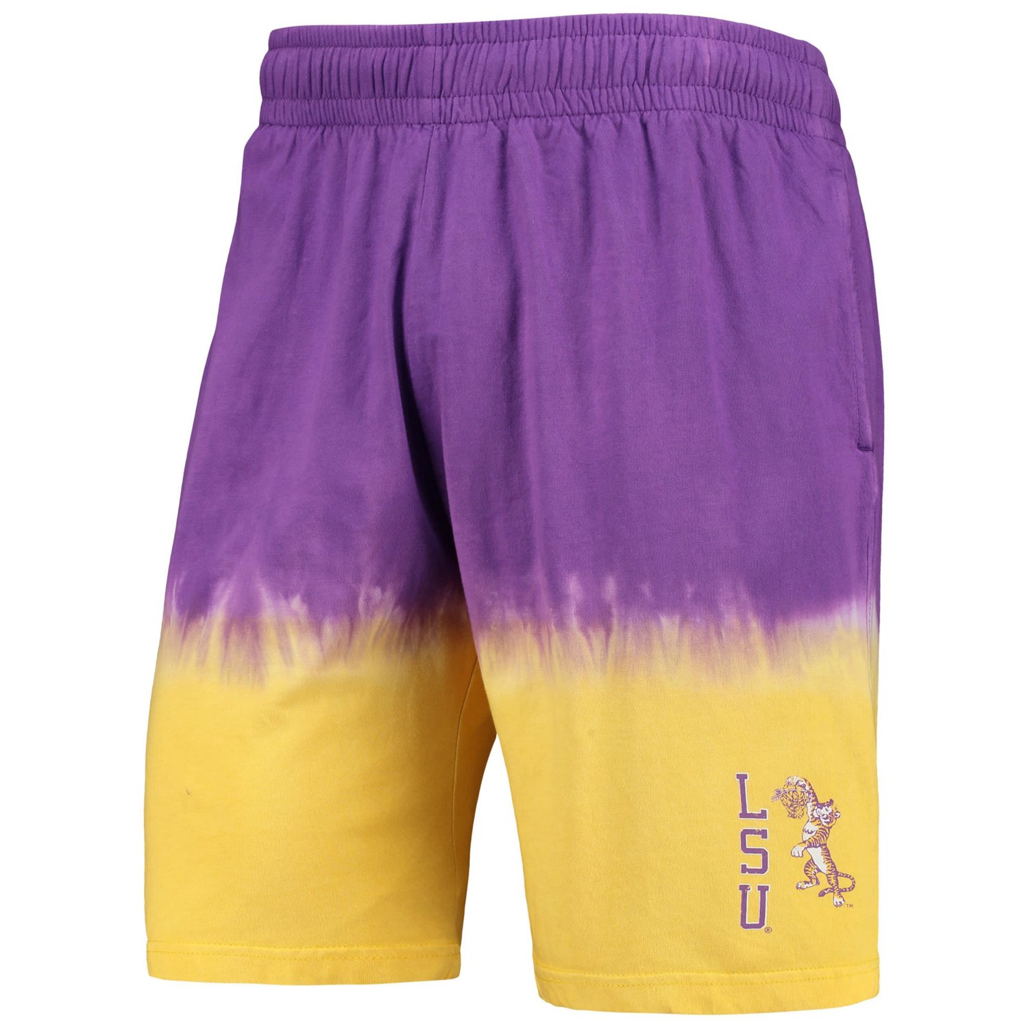 Mitchell  Ness /Gold LSU Tigers Tie-Dye Shorts - view number 2