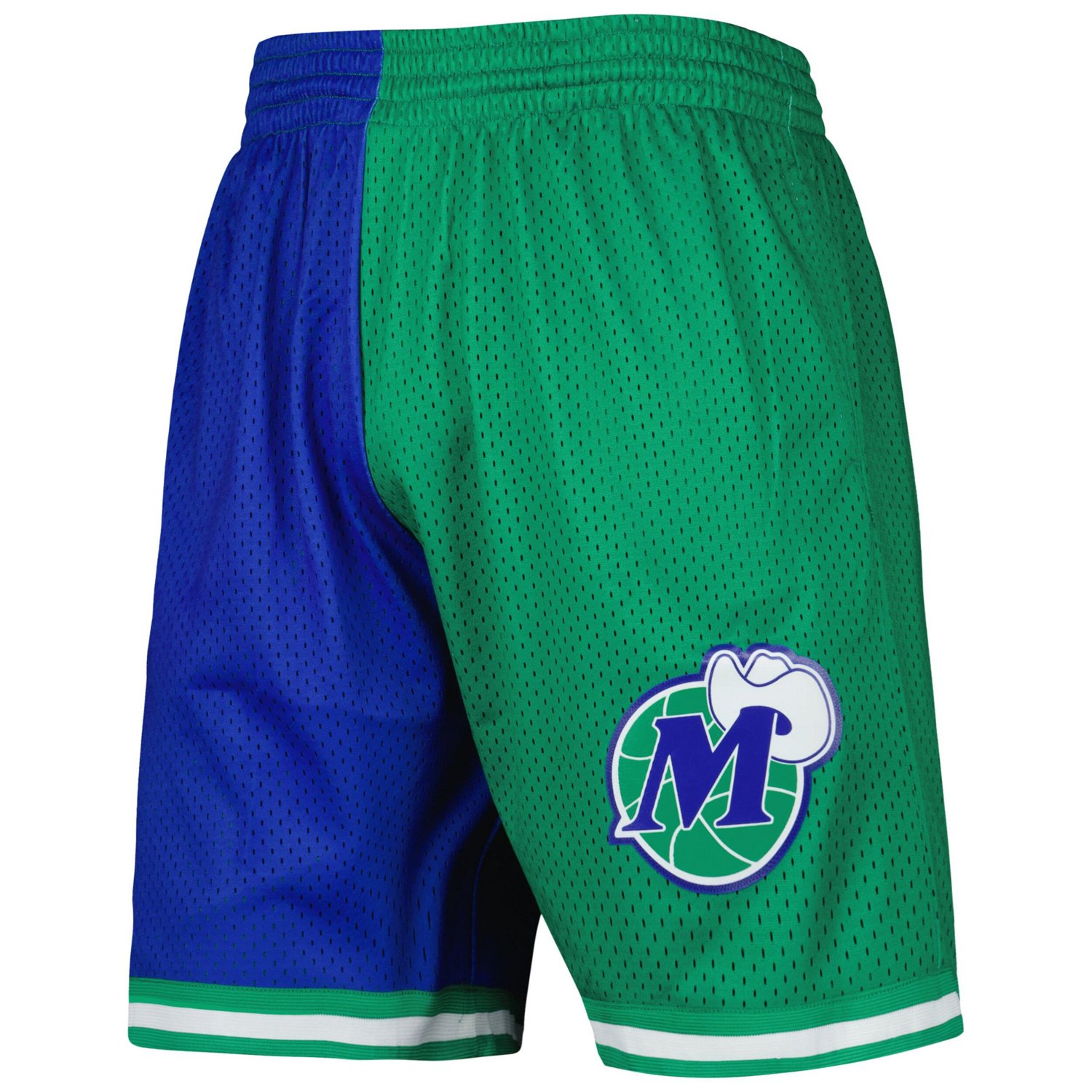 Mitchell  Ness /Green Dallas Mavericks Hardwood Classics 1998 Split Swingman Shorts                                              - view number 2