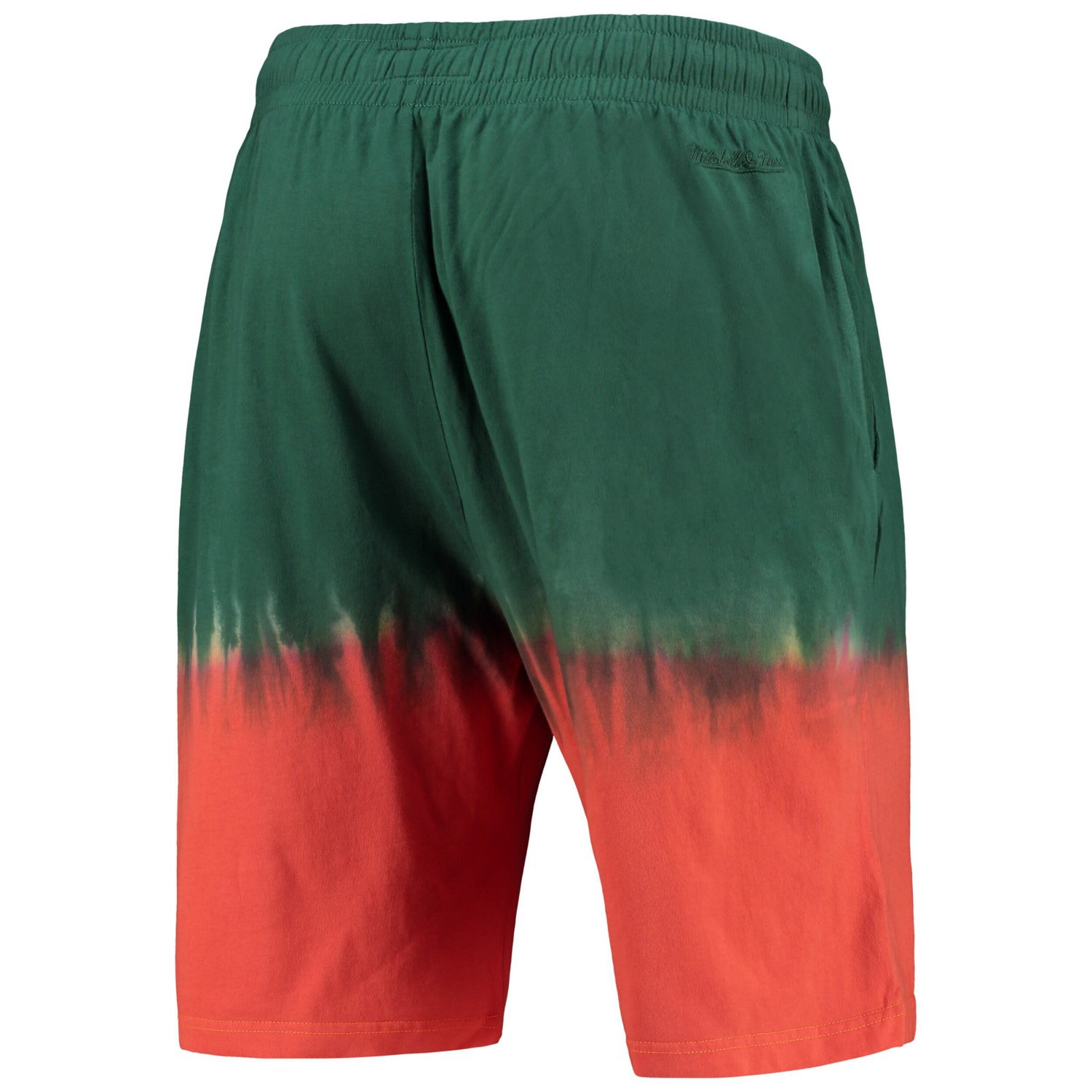 Mitchell  Ness /Green Miami Hurricanes Tie-Dye Shorts - view number 3
