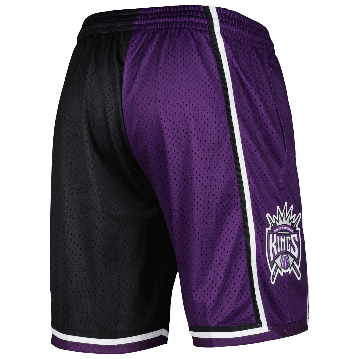Mitchell  Ness /Purple Sacramento Kings Hardwood Classics 2000 Split Swingman Shorts                                             - view number 3