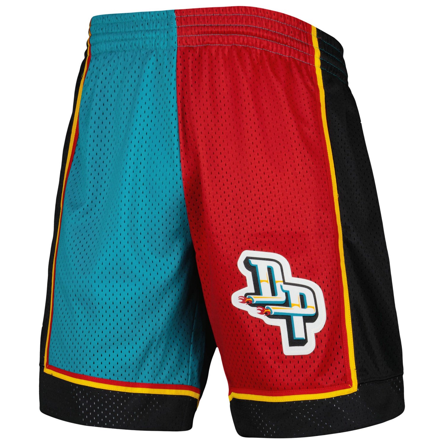 Mitchell  Ness /Red Detroit Pistons Hardwood Classics 1998 Split Swingman Shorts                                                 - view number 2
