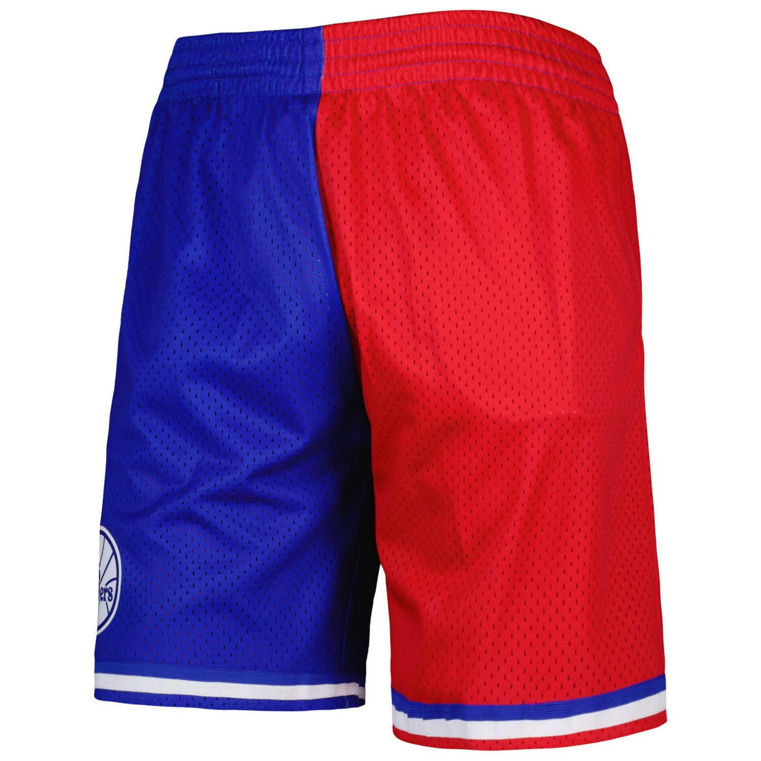 Mitchell  Ness /Red Philadelphia 76ers Hardwood Classics 1982 Split Swingman Shorts                                              - view number 2