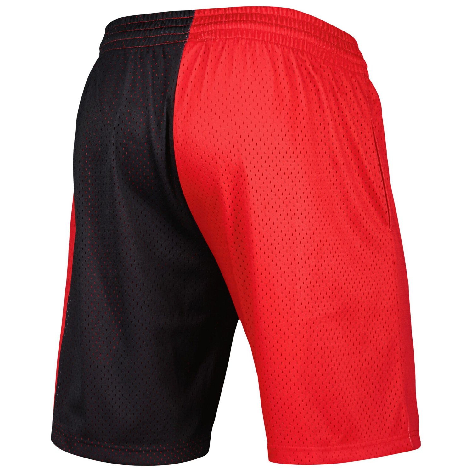 Mitchell  Ness /Red Portland Trail Blazers Hardwood Classics 1996 Split Swingman Shorts                                          - view number 3