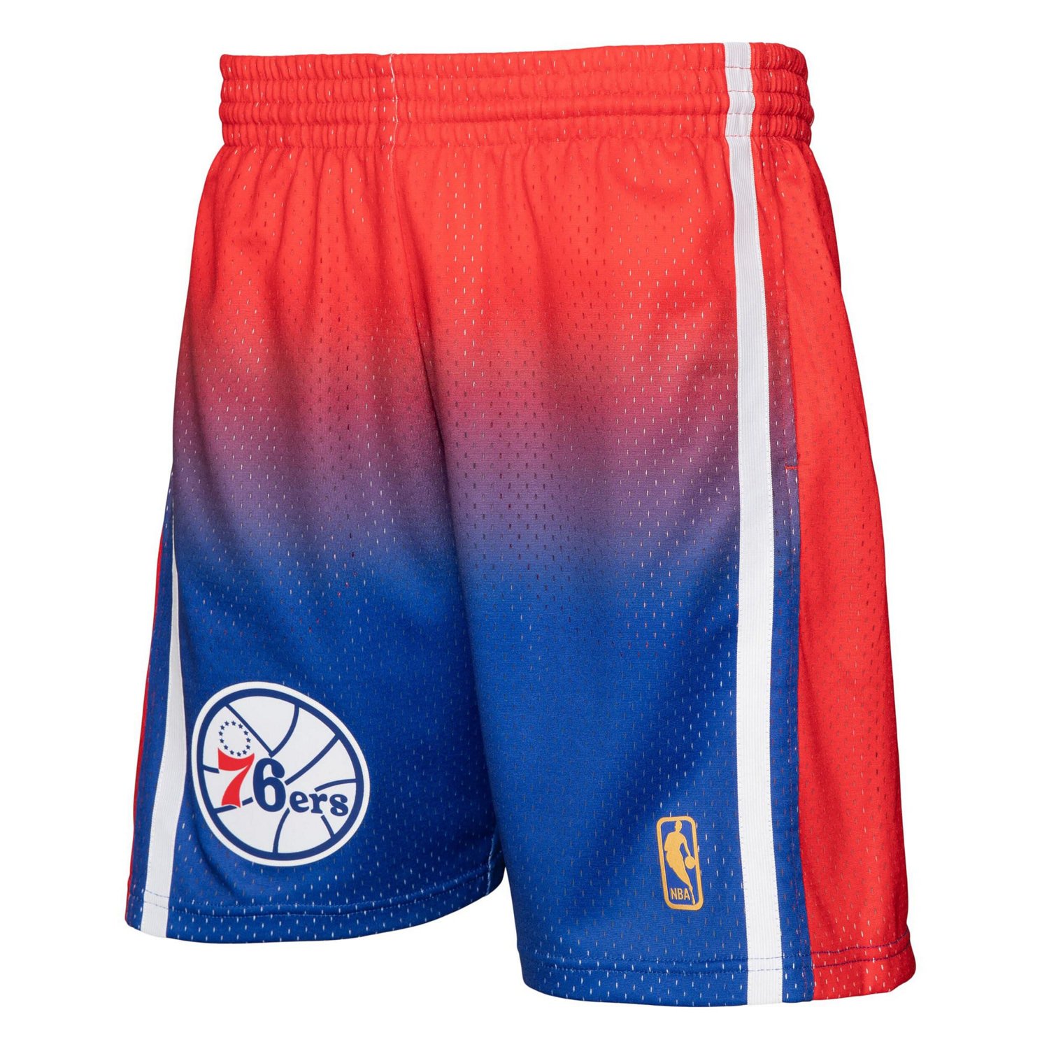 Mitchell  Ness /Royal Philadelphia 76ers 1996/97 Hardwood Classics Fadeaway Reload 30 Swingman Shorts