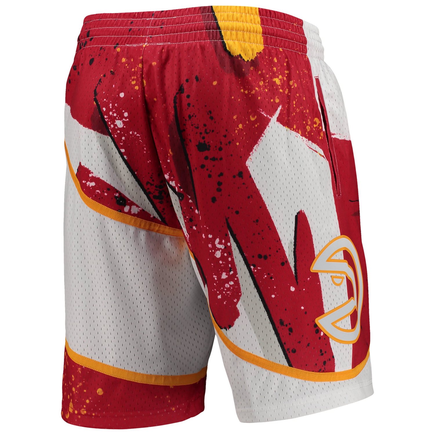 Mitchell  Ness Atlanta Hawks Hardwood Classics 1986 Hyper Hoops Swingman Shorts                                                  - view number 3