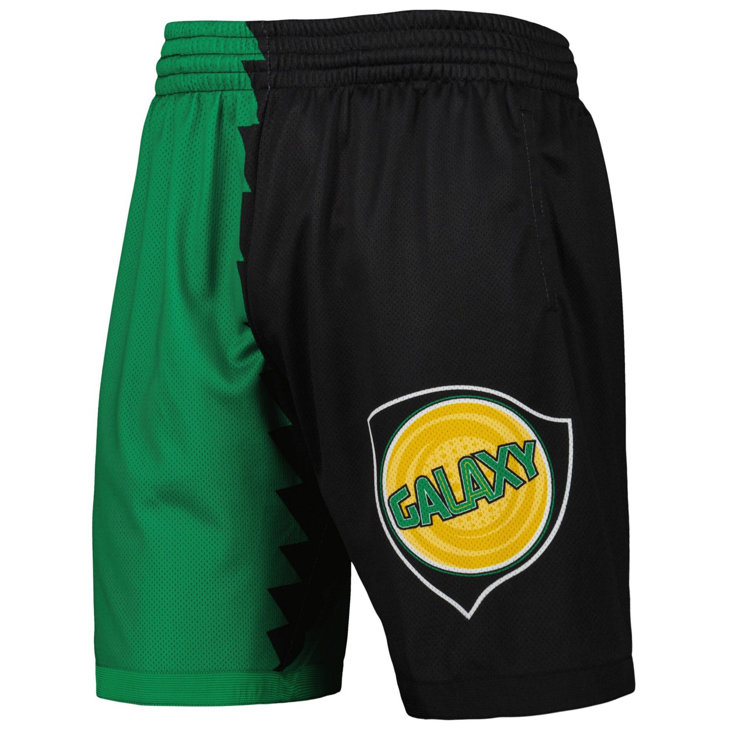 Mitchell  Ness Black LA Galaxy Swingman Shorts - view number 2