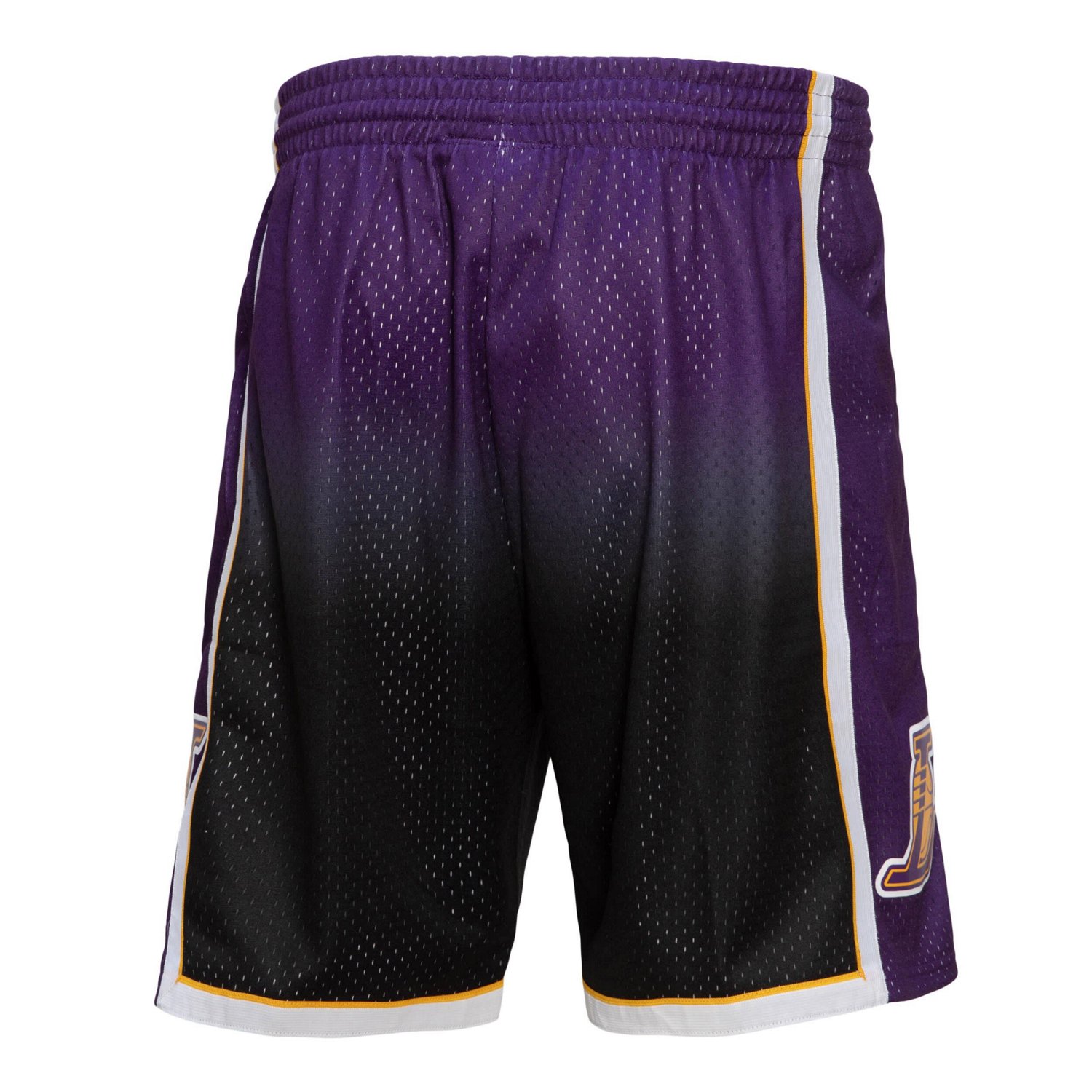 Mitchell  Ness Black Los Angeles Lakers 2009 10 Hardwood Classics Fadeaway Reload 30 Swingman Shorts - view number 3