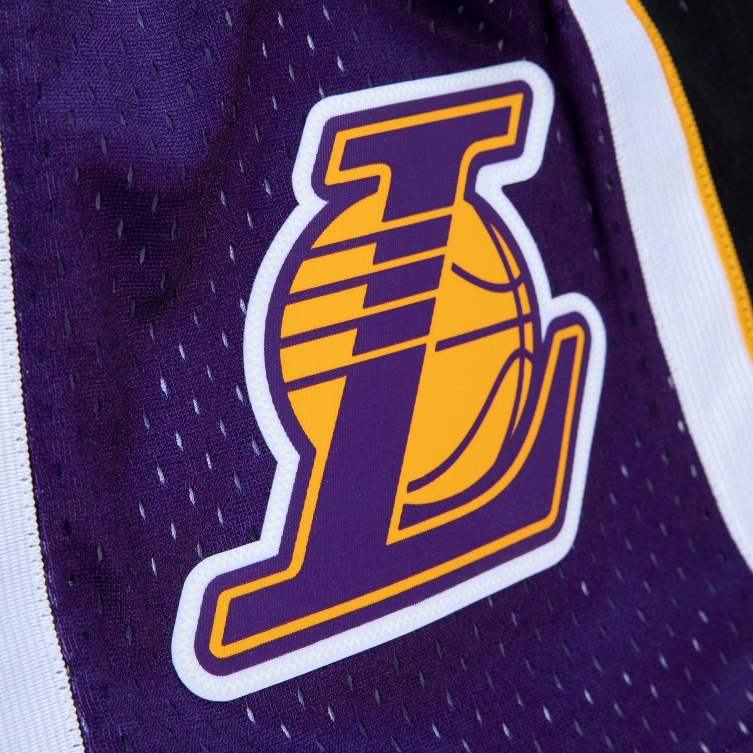 Mitchell  Ness Black Los Angeles Lakers 2009 10 Hardwood Classics Fadeaway Reload 30 Swingman Shorts - view number 4