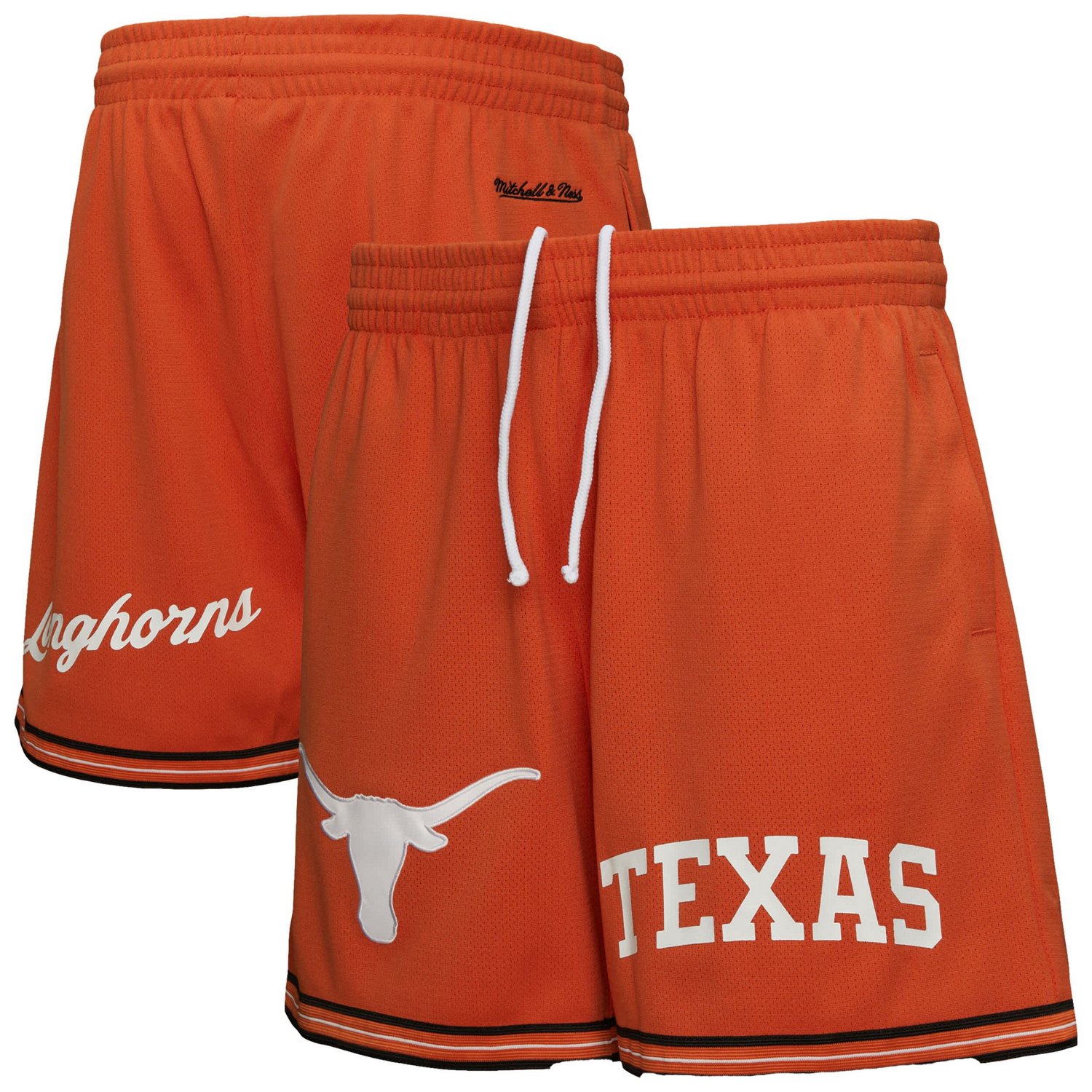 Mitchell  Ness Burnt Texas Longhorns Team Origins Mesh Shorts - view number 1