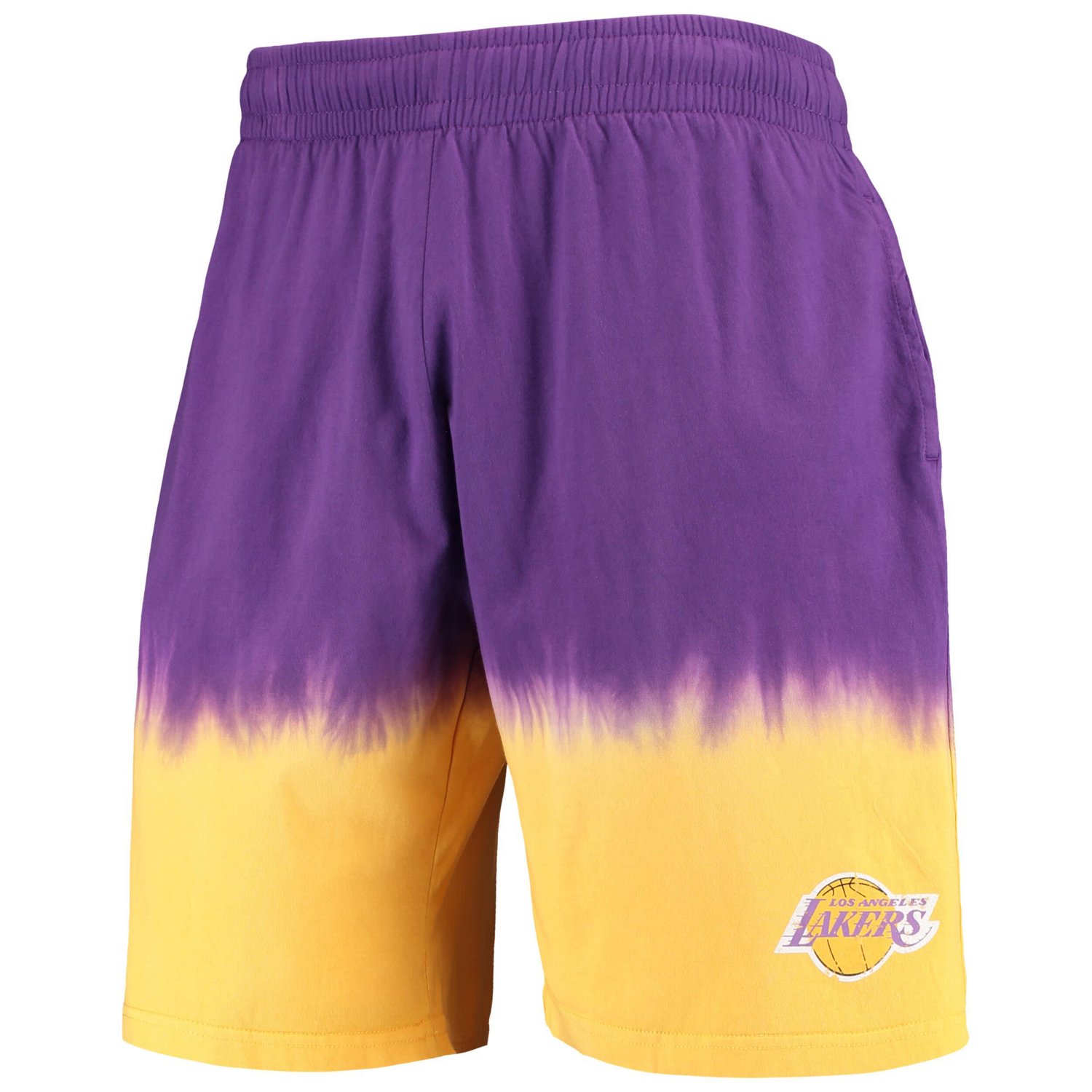 Mitchell  Ness Gold Los Angeles Lakers Hardwood Classics Authentic Shorts - view number 2