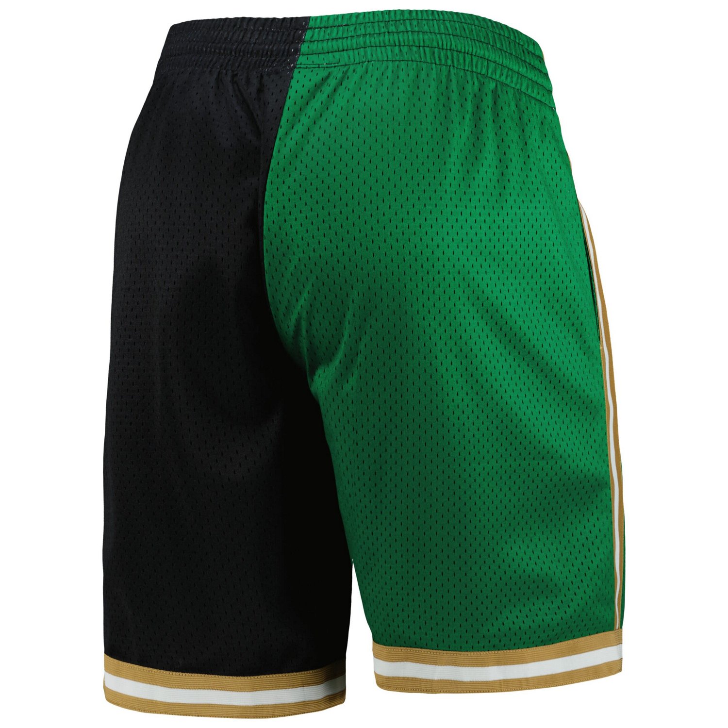 Mitchell  Ness Kelly /Black Boston Celtics Hardwood Classics 2007 Split Swingman Shorts                                          - view number 3