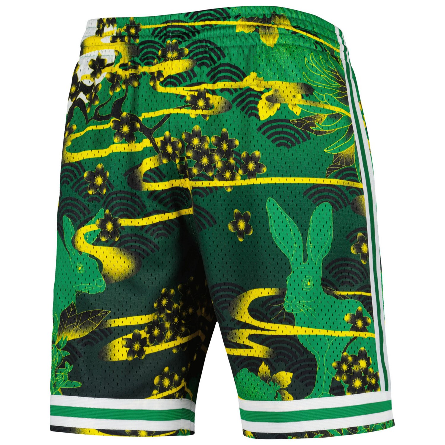Mitchell  Ness Kelly Boston Celtics Lunar New Year Swingman Shorts                                                               - view number 2