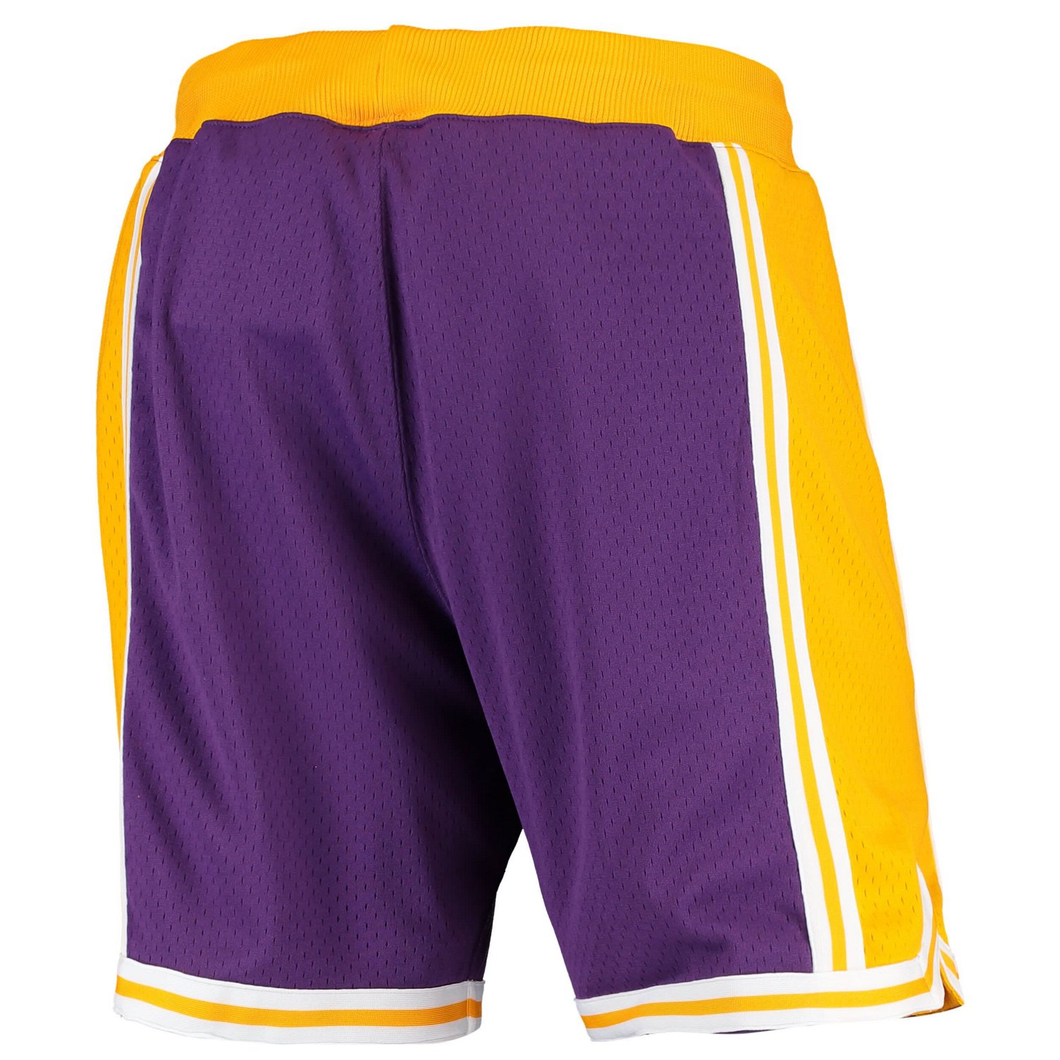 Mitchell  Ness Los Angeles Lakers 1996-1997 Hardwood Classics Throwback Authentic Shorts - view number 3
